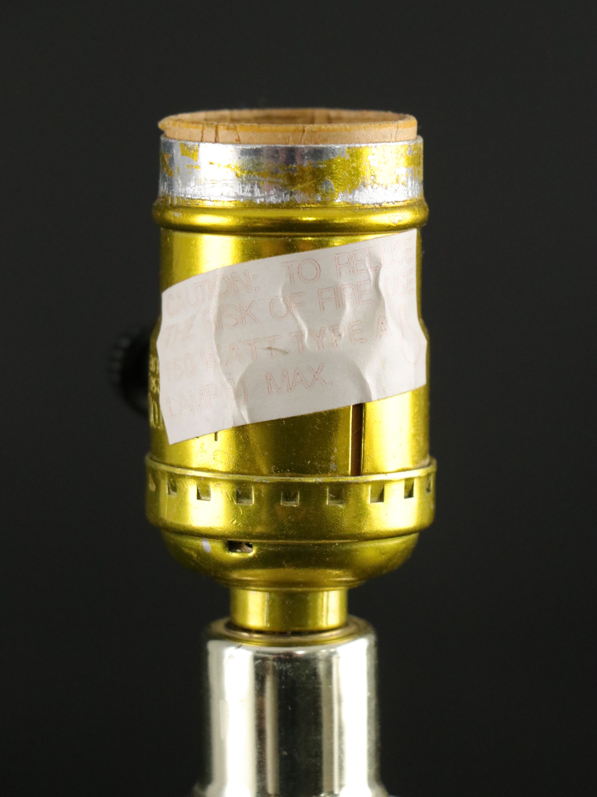 Pressed Glass Urn Table Lamp, Late 20th Century