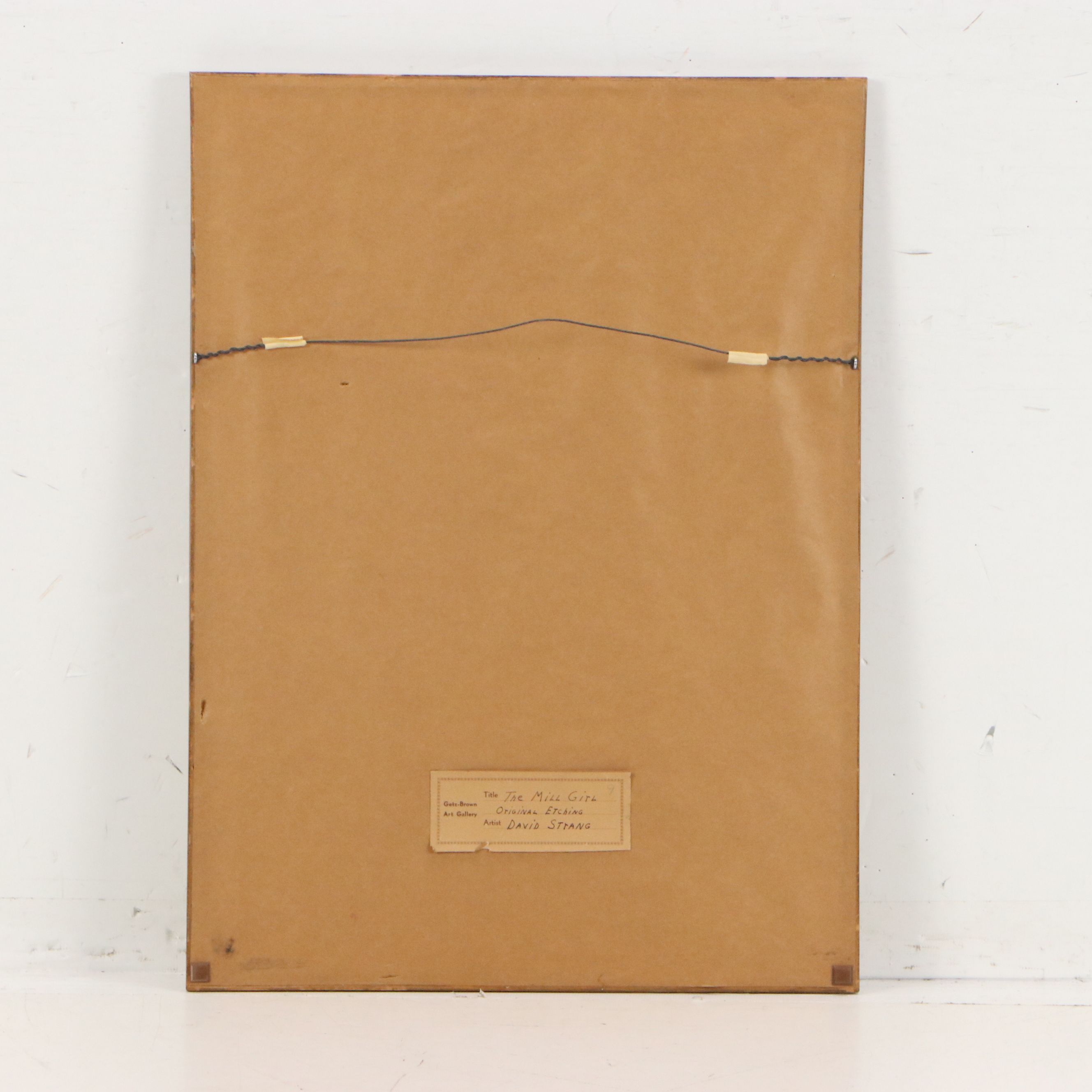 William Strang Posthumous Restrike Etching "The Mill Girl"