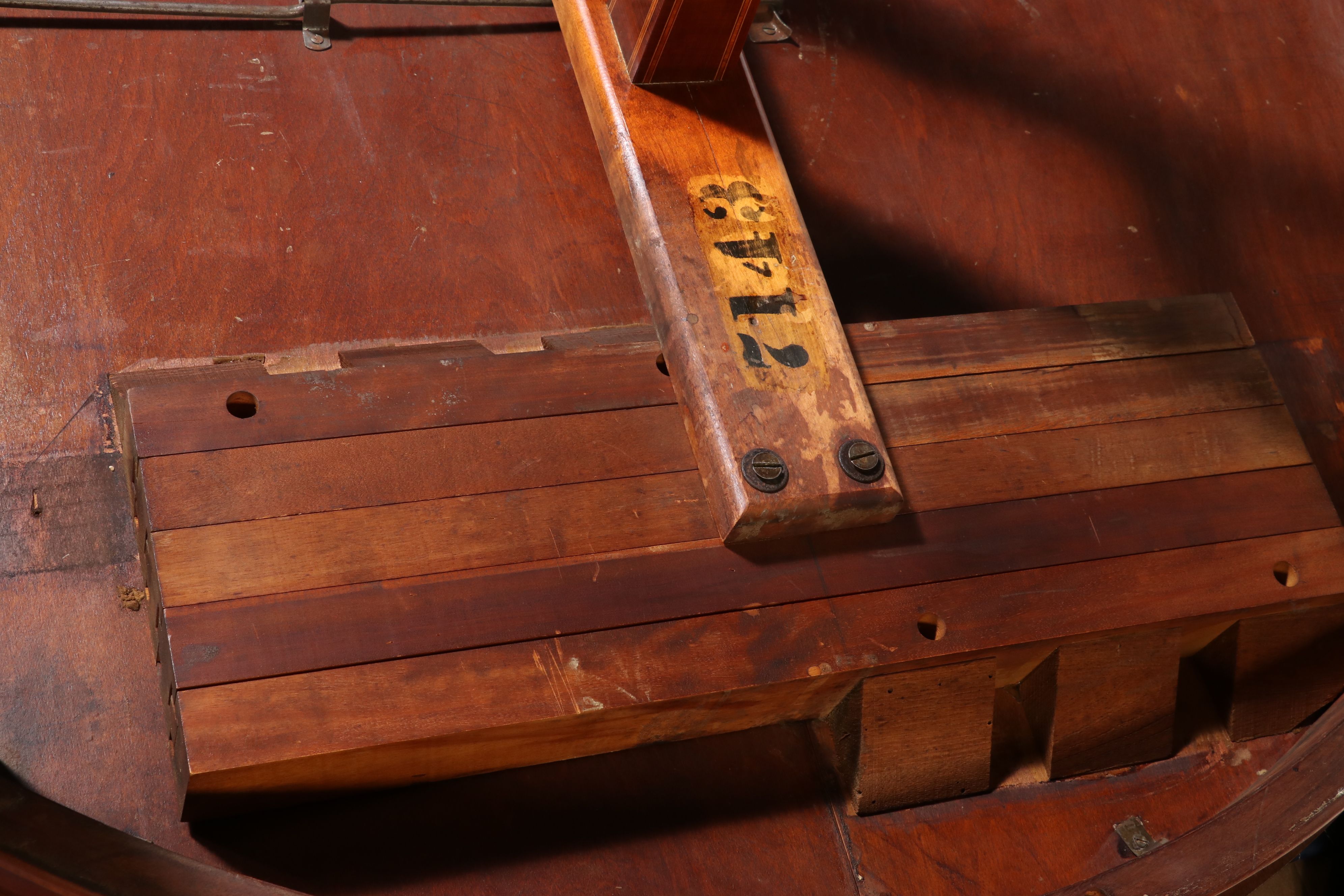 Seven-Piece Federal Style Inlaid Mahogany Dining Suite, Mid to Late 20th Century