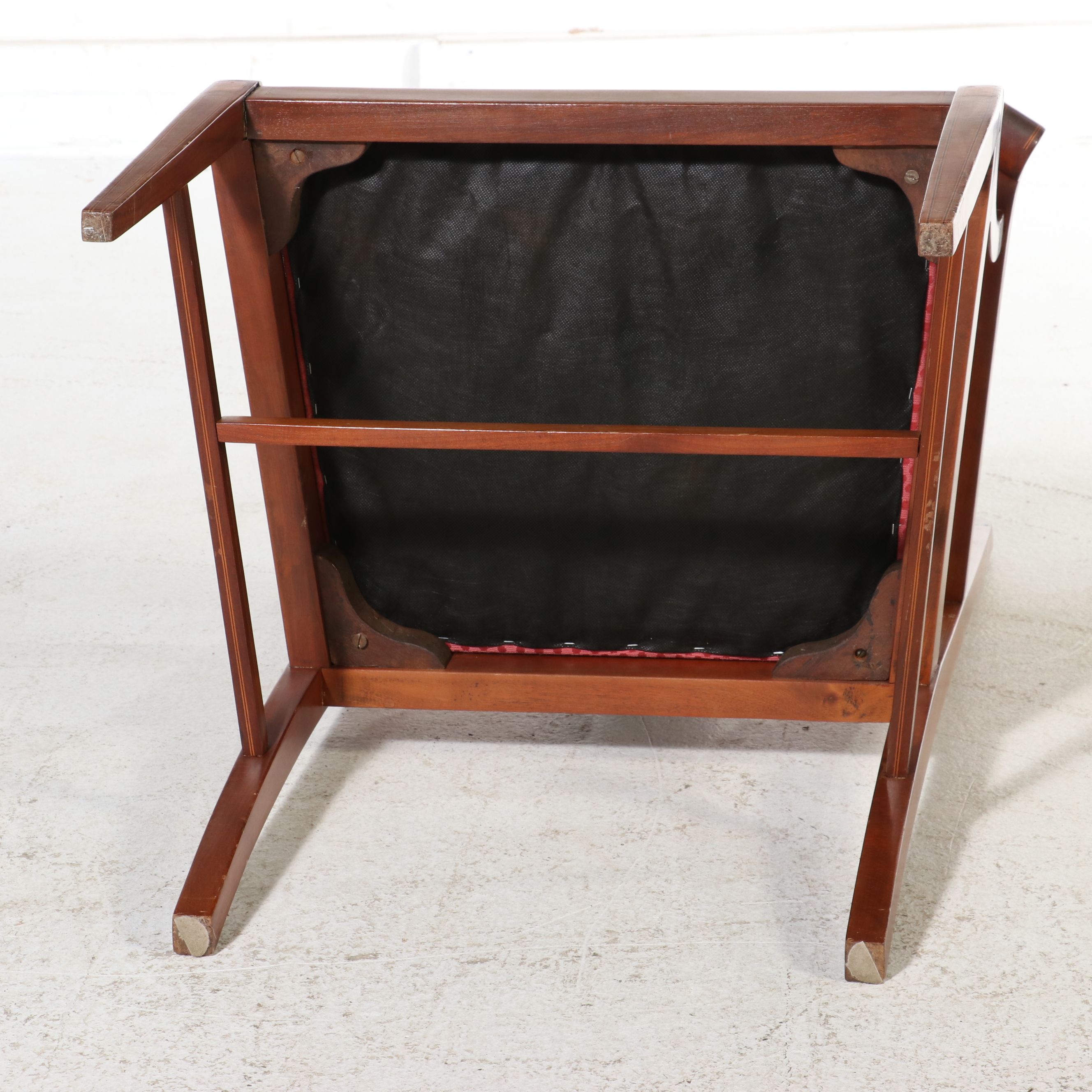 Seven-Piece Federal Style Inlaid Mahogany Dining Suite, Mid to Late 20th Century