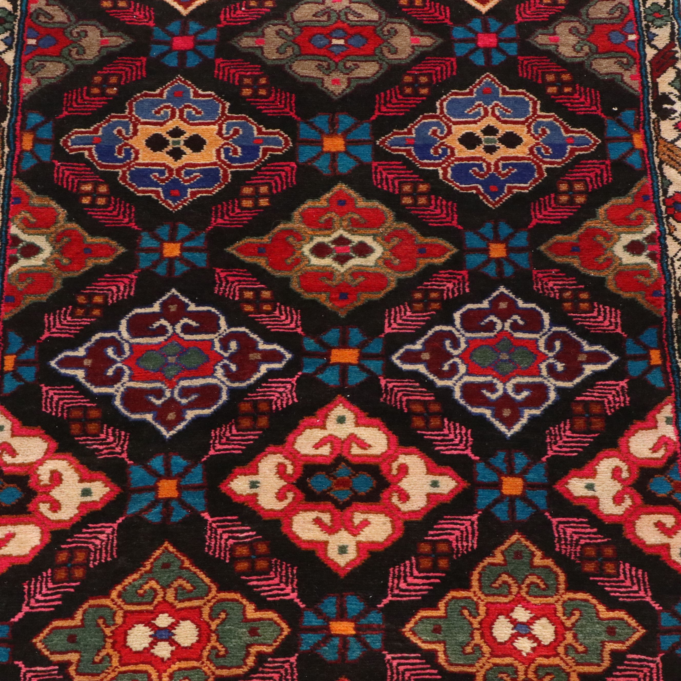 3'8 x 9'11 Hand-Knotted Persian Hamadan Long Rug