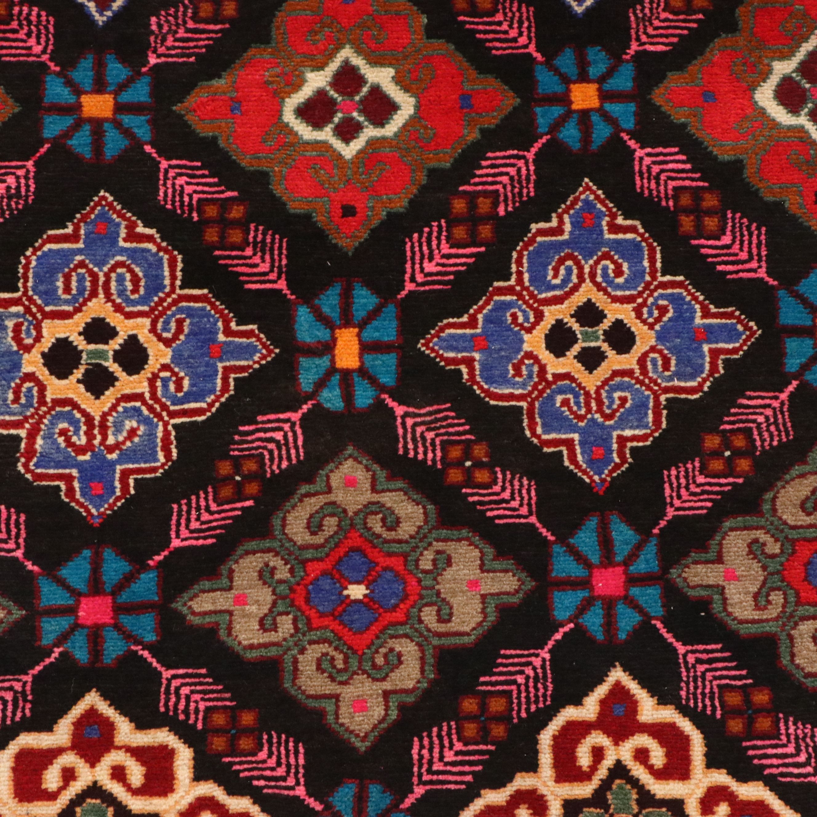 3'8 x 9'11 Hand-Knotted Persian Hamadan Long Rug