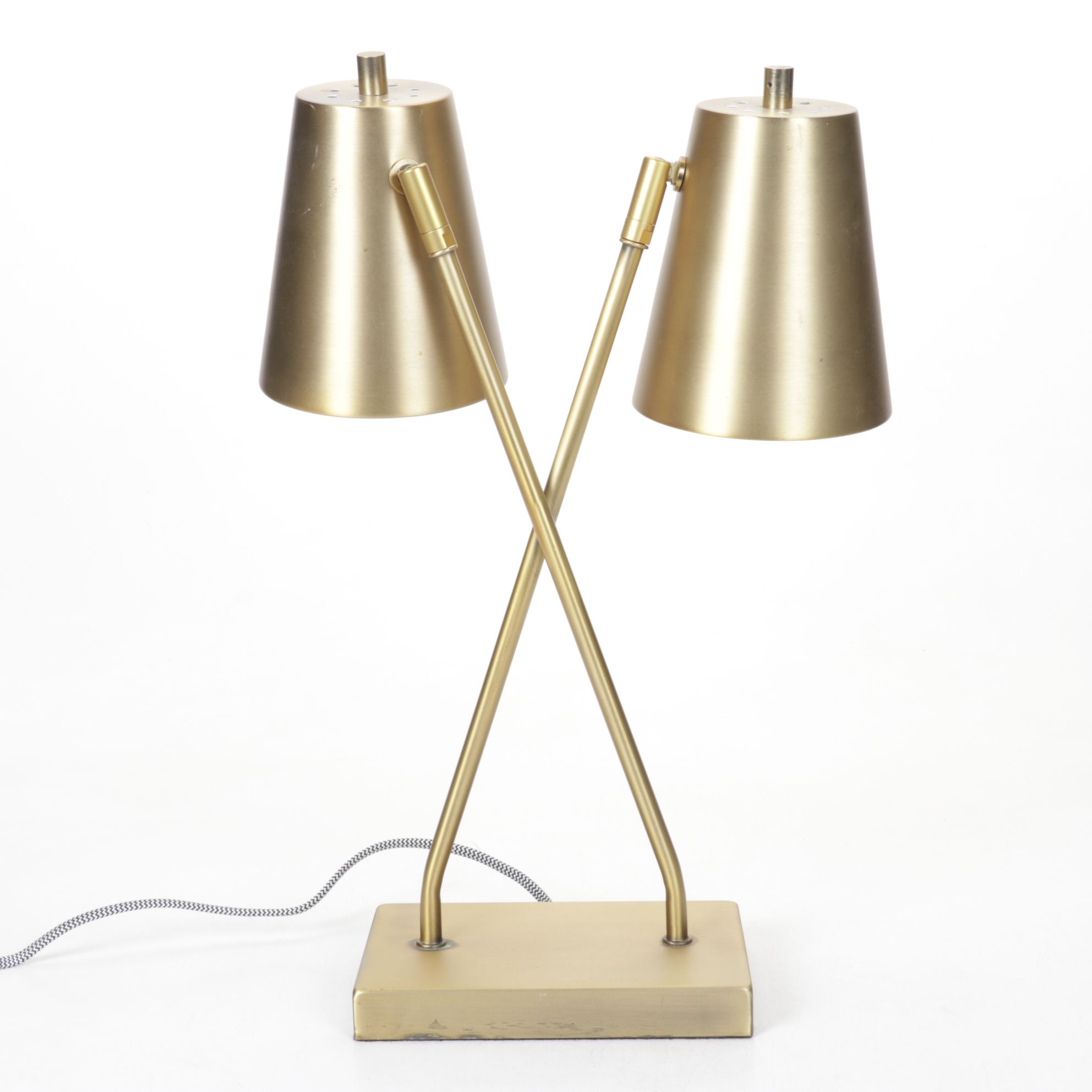 Safavieh "Kera" Postmodern Giltmetal LED Table Lamp