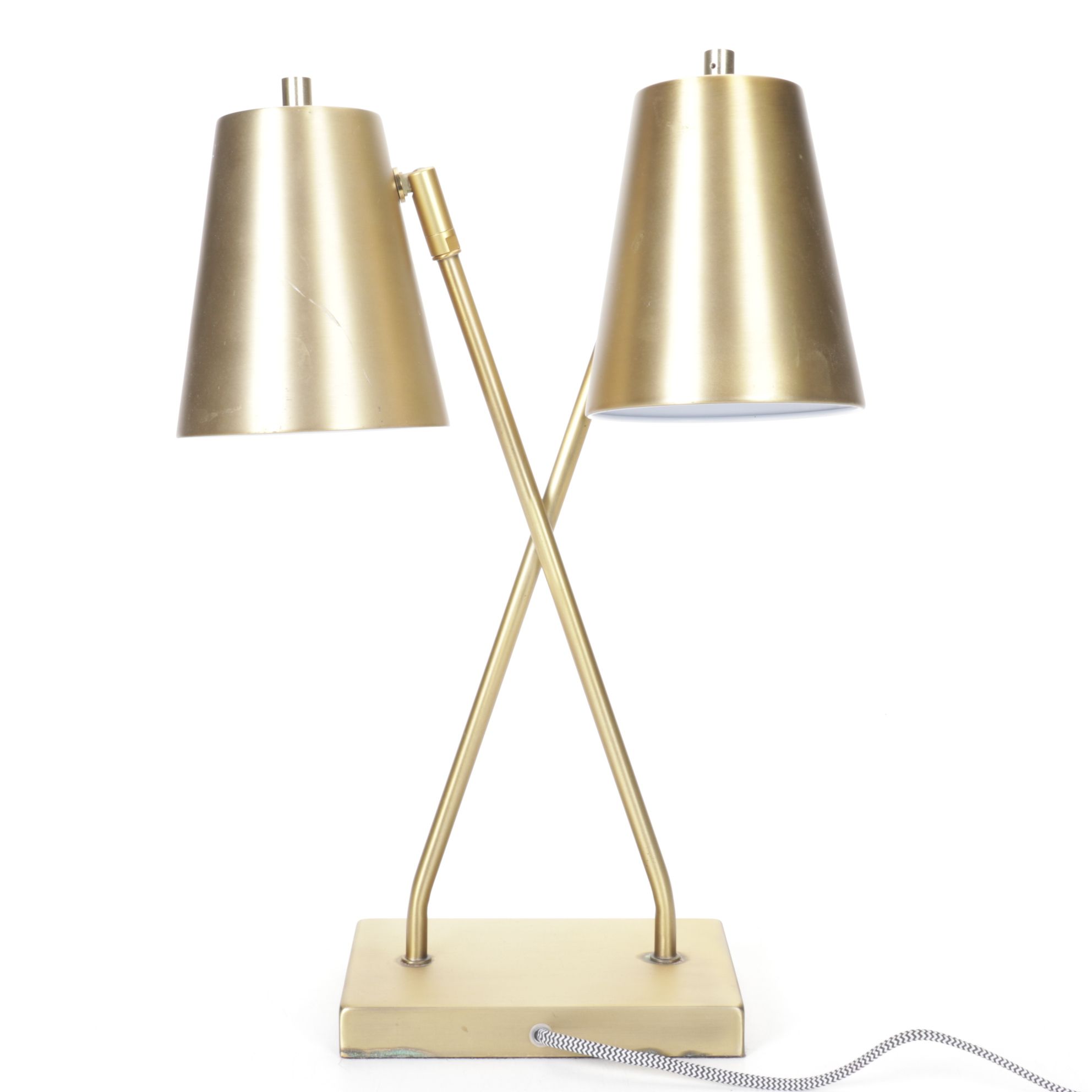Safavieh "Kera" Postmodern Giltmetal LED Table Lamp