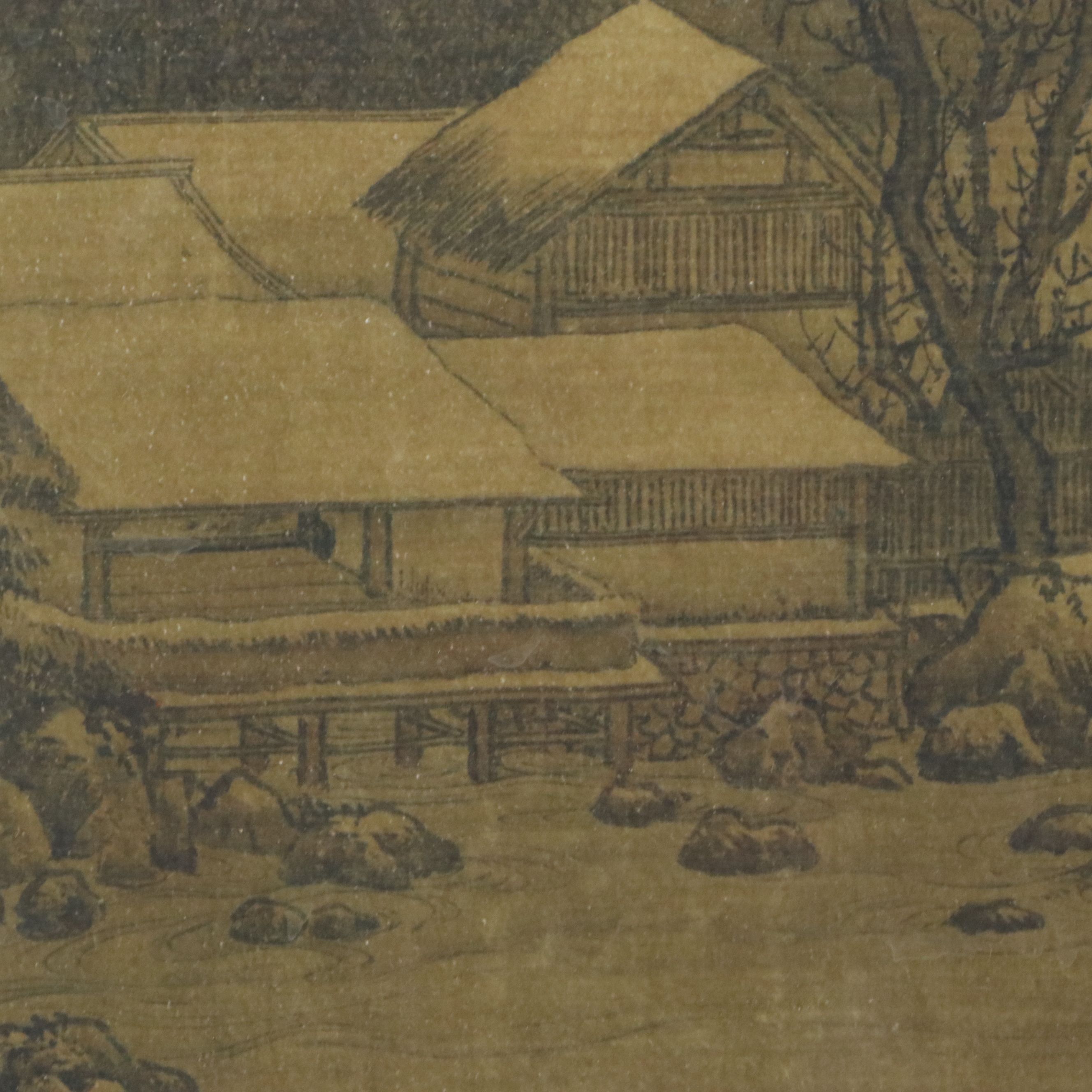 Collotype of Chinese Scroll Painting "Streams and Hills Under Fresh Snow"