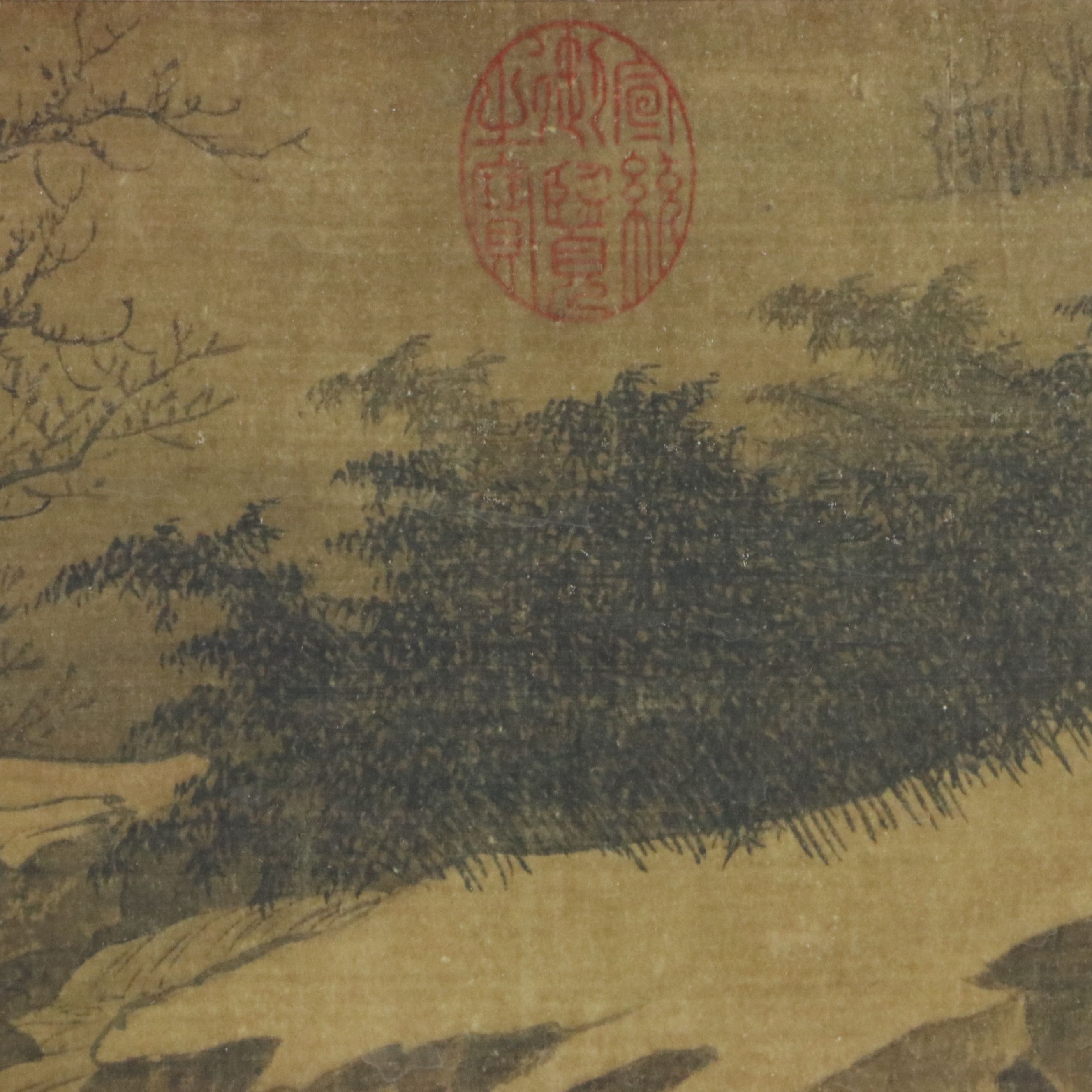 Collotype of Chinese Scroll Painting "Streams and Hills Under Fresh Snow"