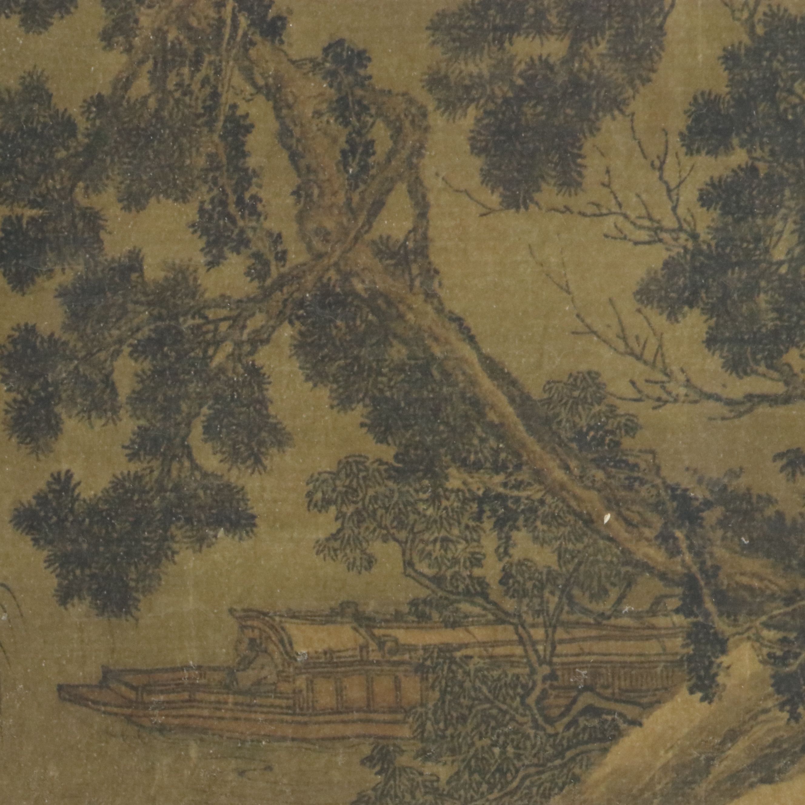 Collotype of Chinese Scroll Painting "Streams and Hills Under Fresh Snow"