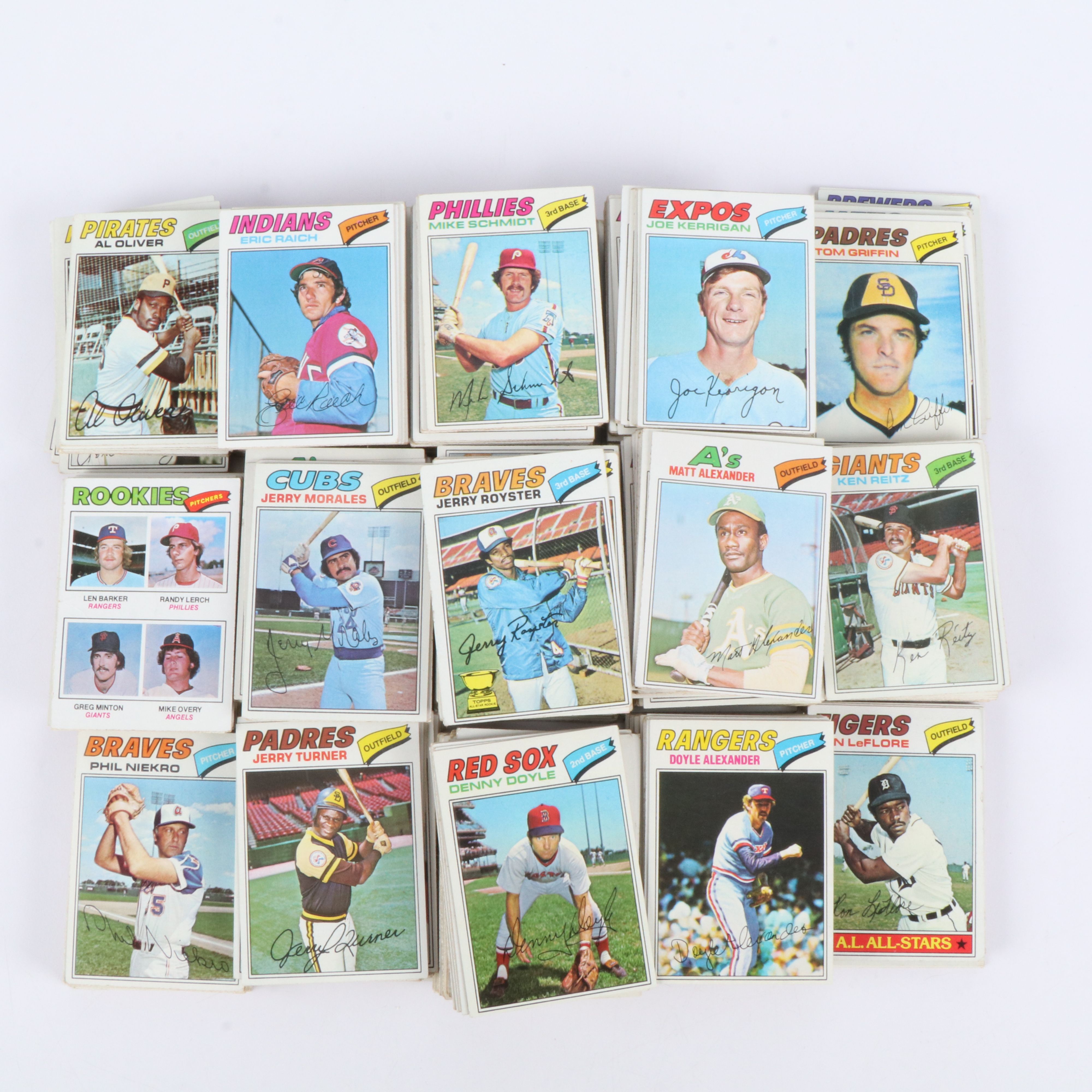 1977 Topps Complete Baseball Card Set Featuring Andre Dawson Rookie and More