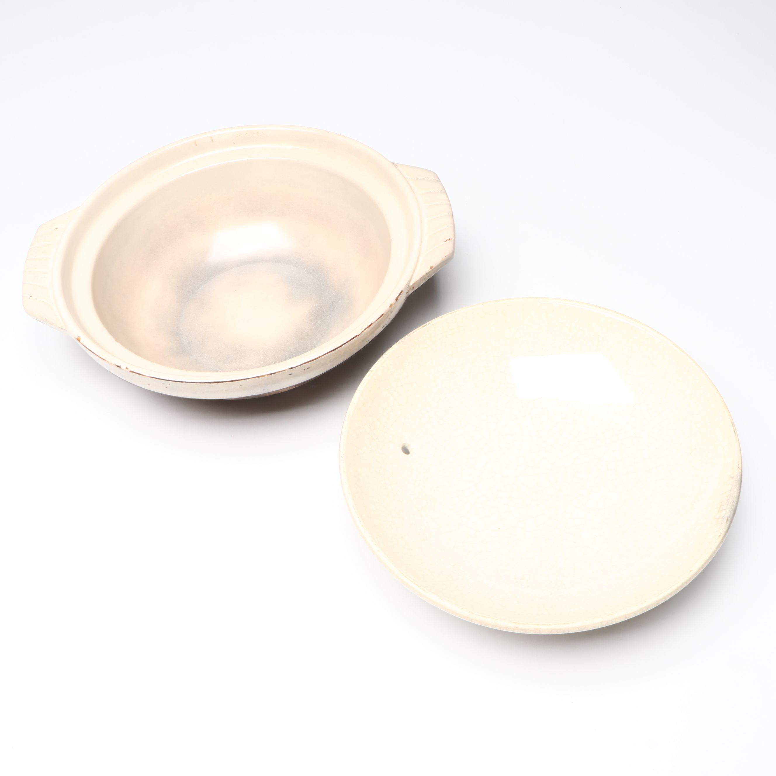 Japanese Ginpo and Other Hand-Painted Ceramic "Chikusa" Clay Pots