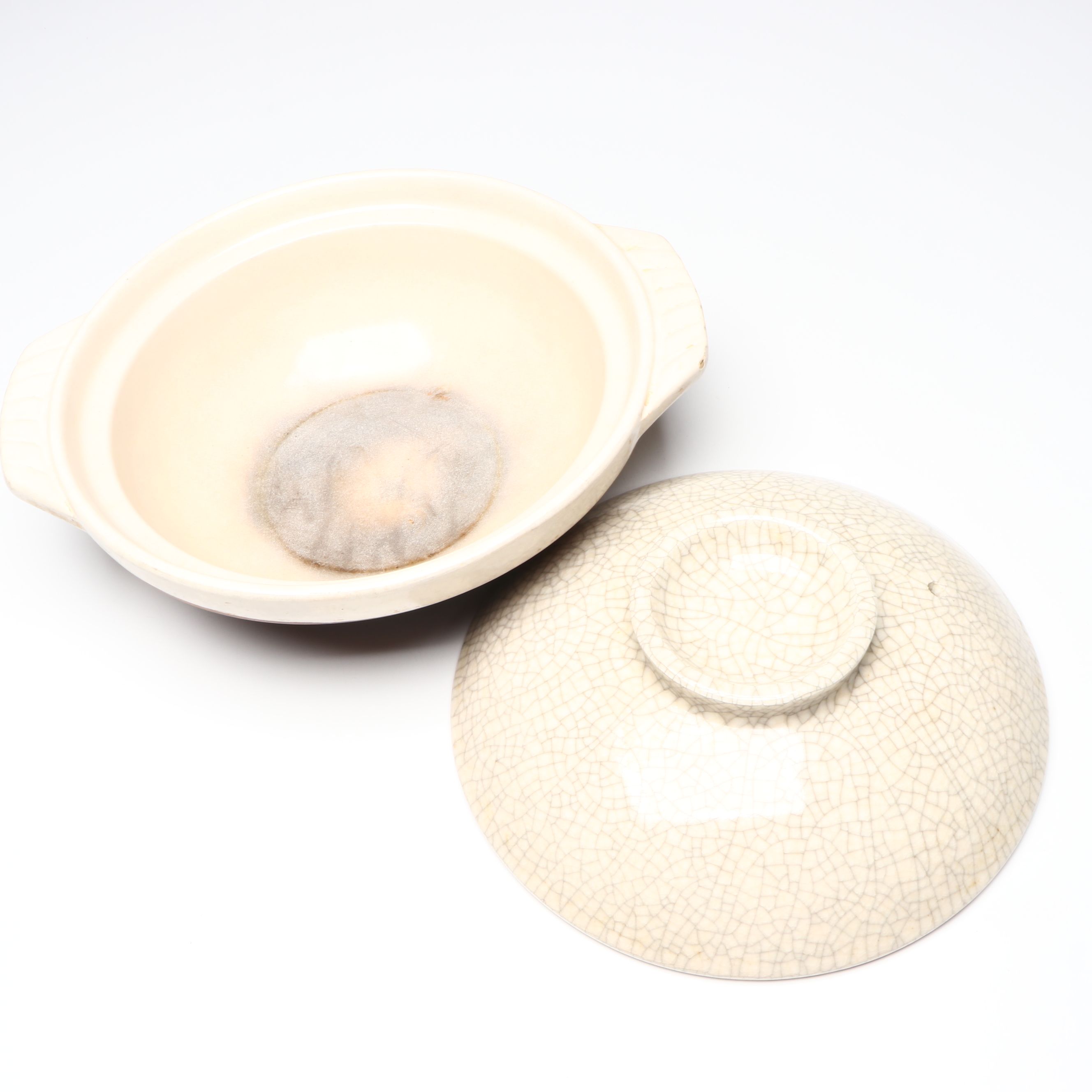 Japanese Ginpo and Other Hand-Painted Ceramic "Chikusa" Clay Pots