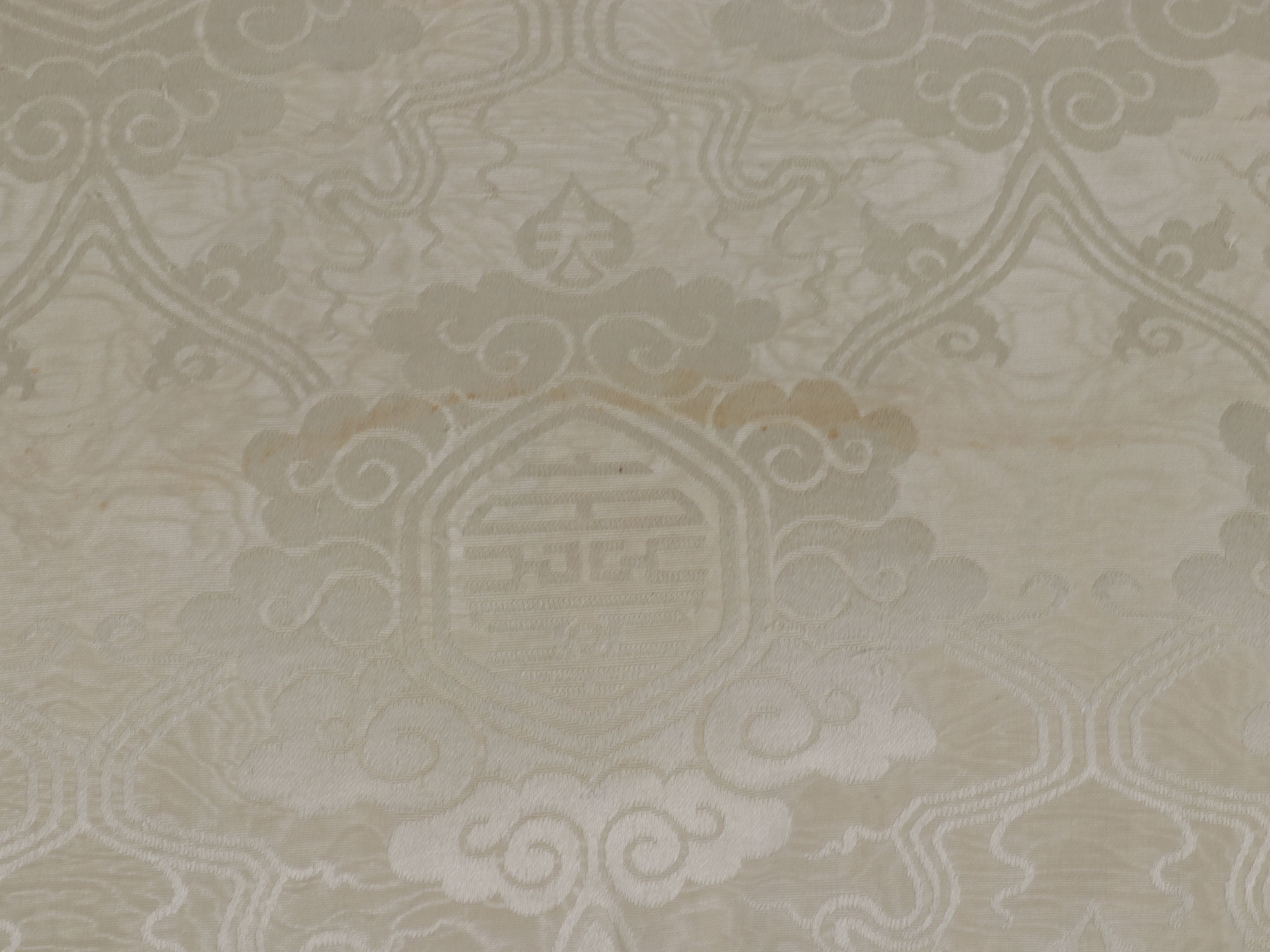 Chippendale Style Camelback Sofa with Damask Upholstery, Late 20th Century