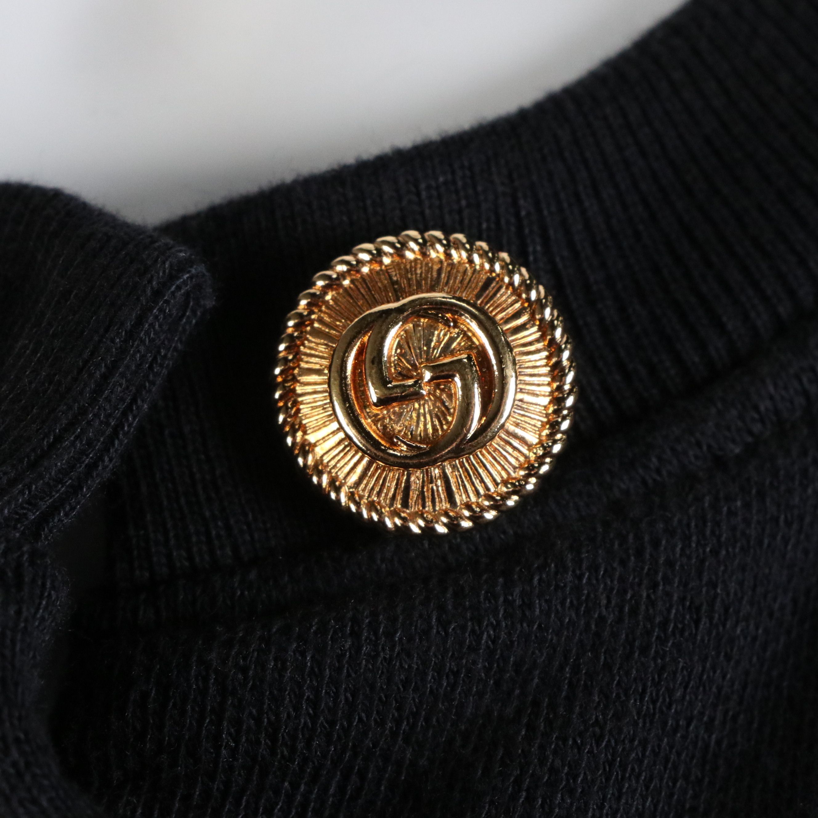 Gucci Reversible Snap-Front Cardigan in Tennis Embroidered Cotton & Floral Silk