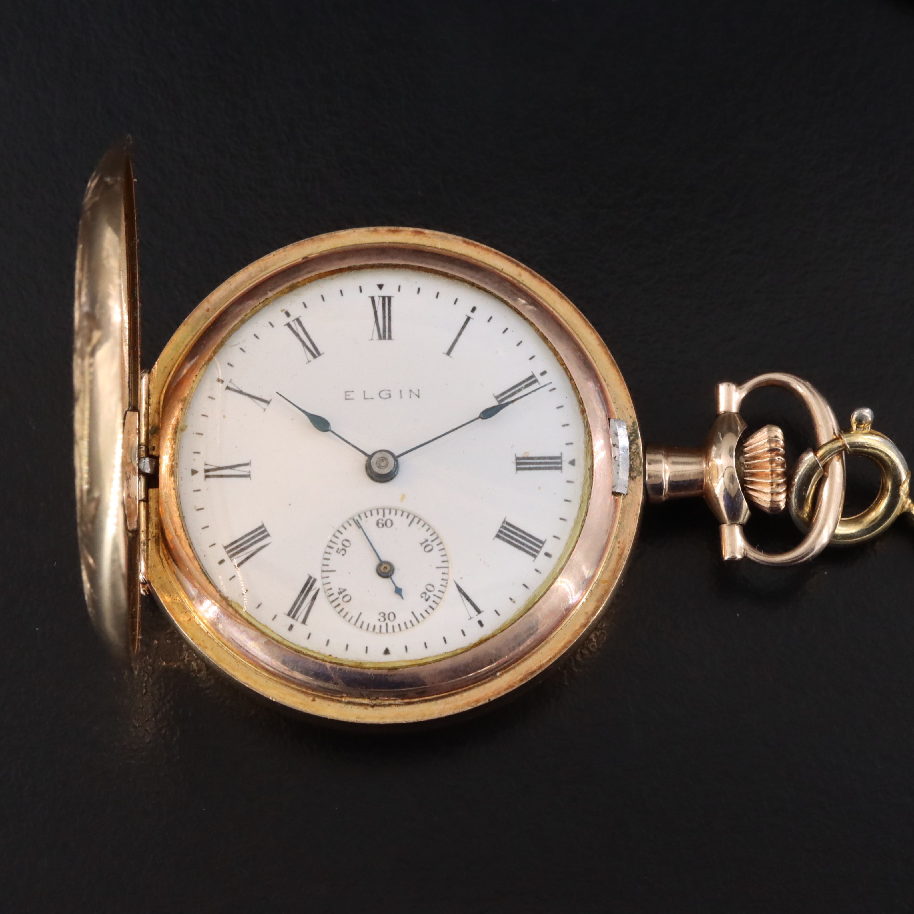 1912 Elgin Gold Filled Hunting Case Pocket Watch Pendant