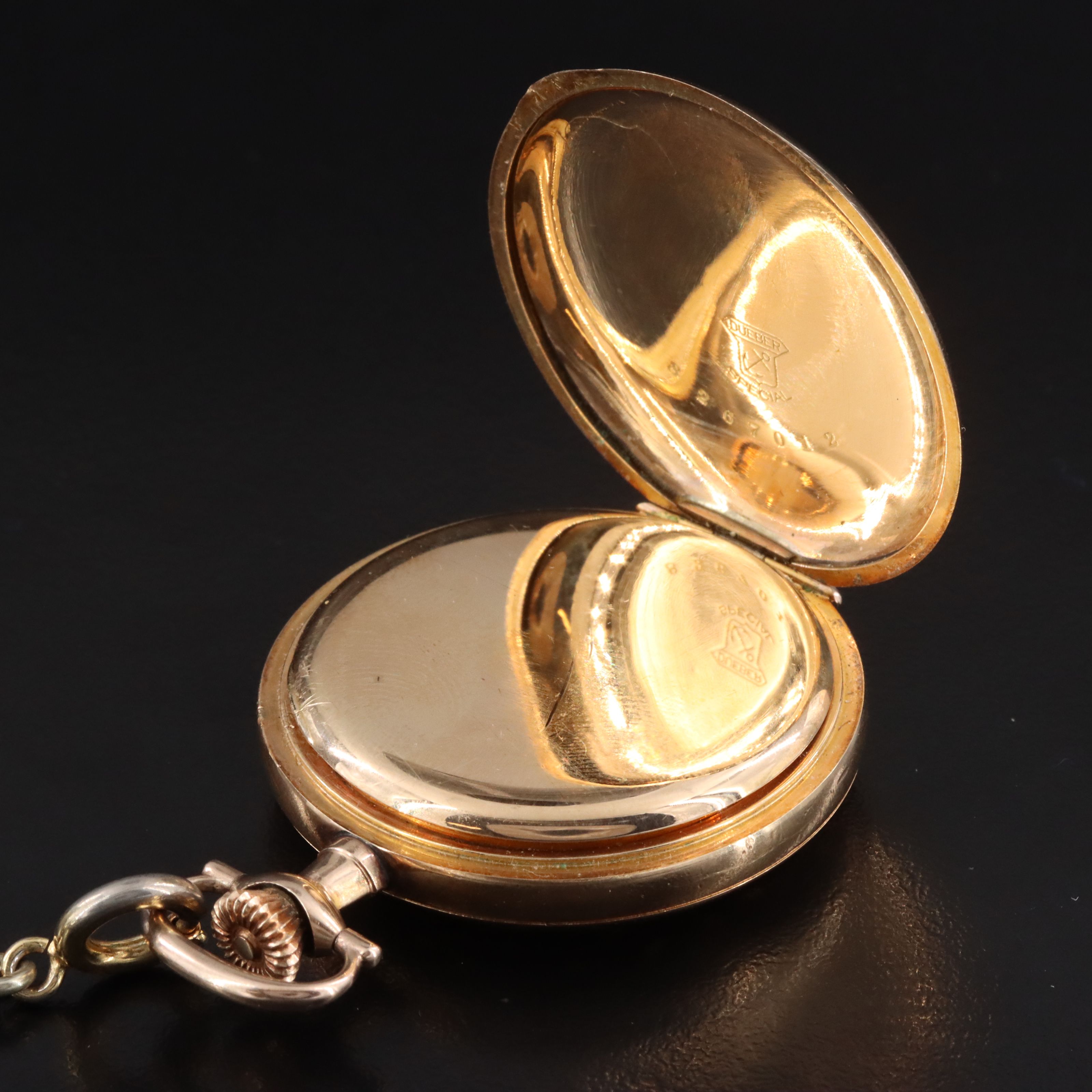 1912 Elgin Gold Filled Hunting Case Pocket Watch Pendant