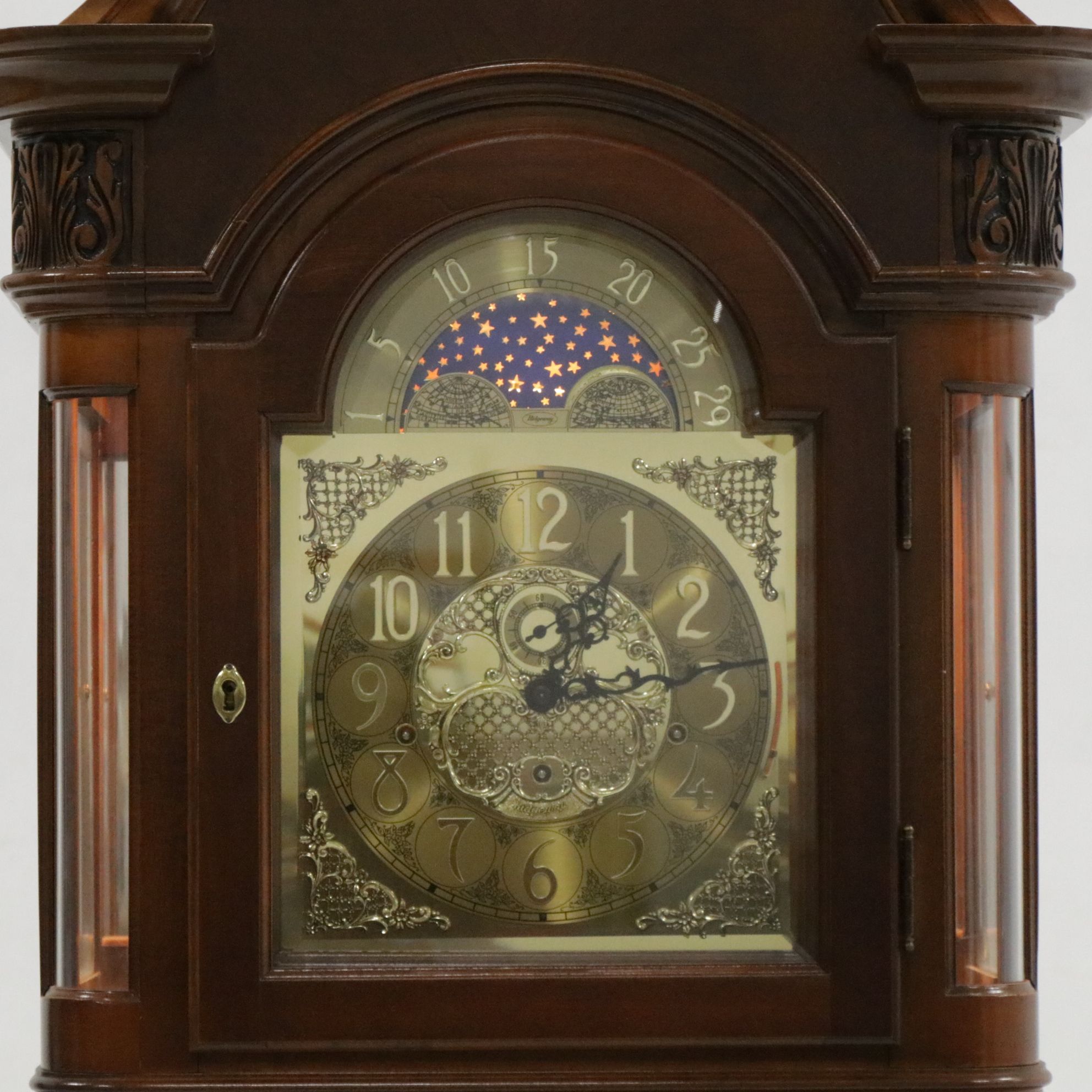 Ridgeway Federal Style Mahogany Cased Grandfather Clock