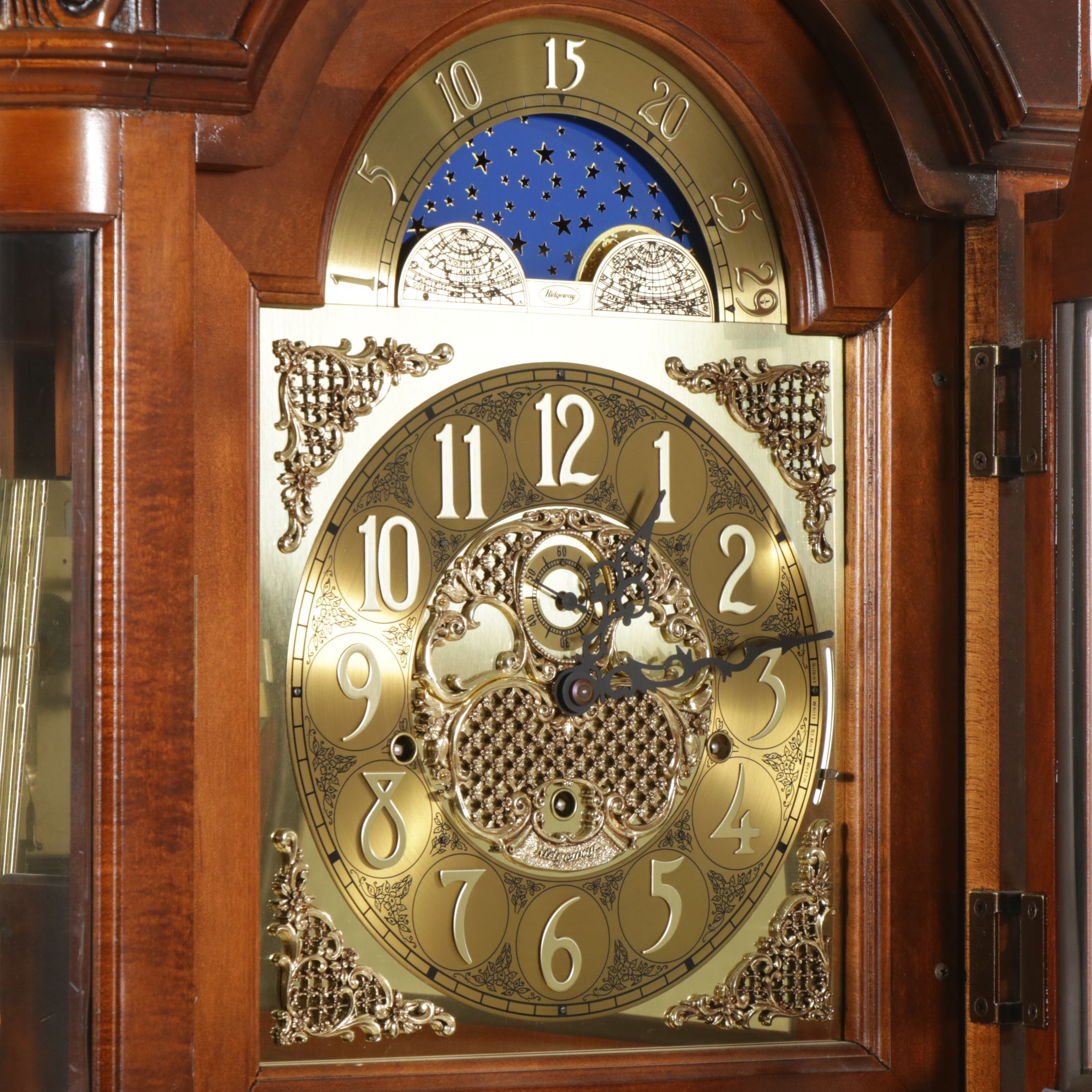 Ridgeway Federal Style Mahogany Cased Grandfather Clock