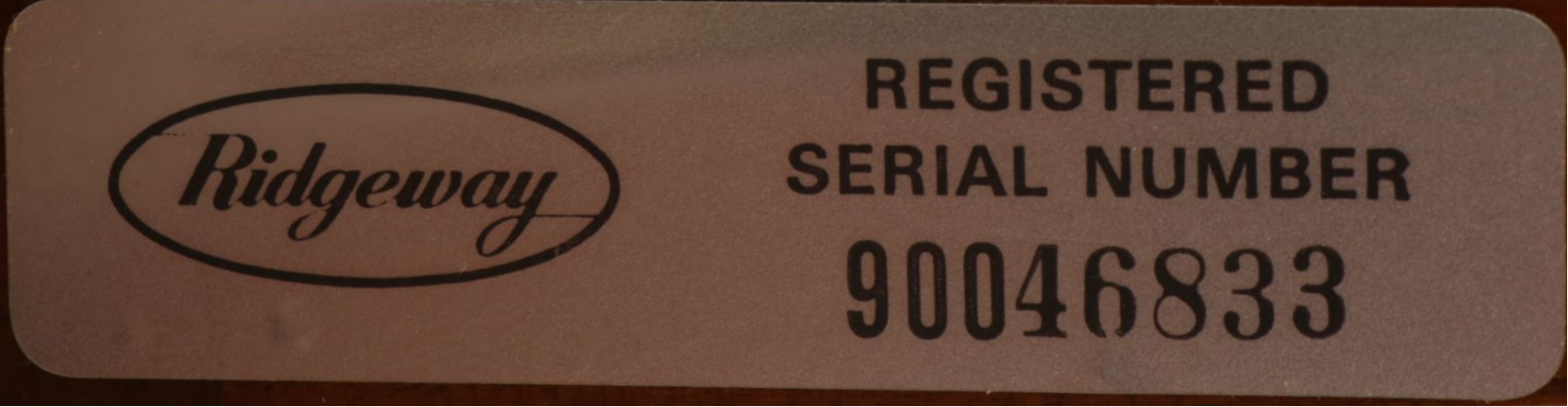 Ridgeway Federal Style Mahogany Cased Grandfather Clock