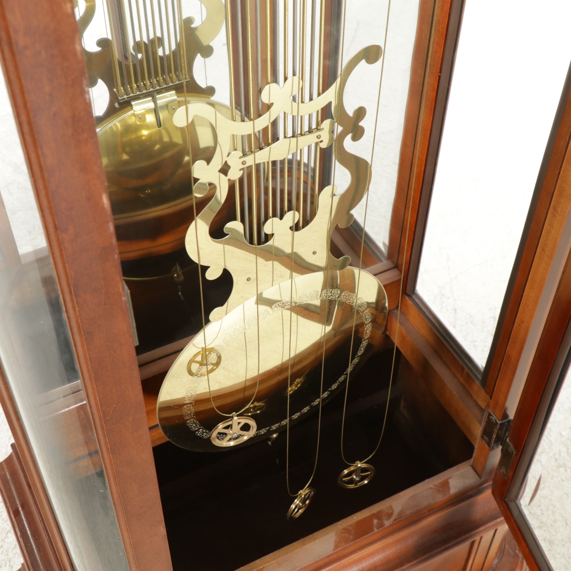 Ridgeway Federal Style Mahogany Cased Grandfather Clock