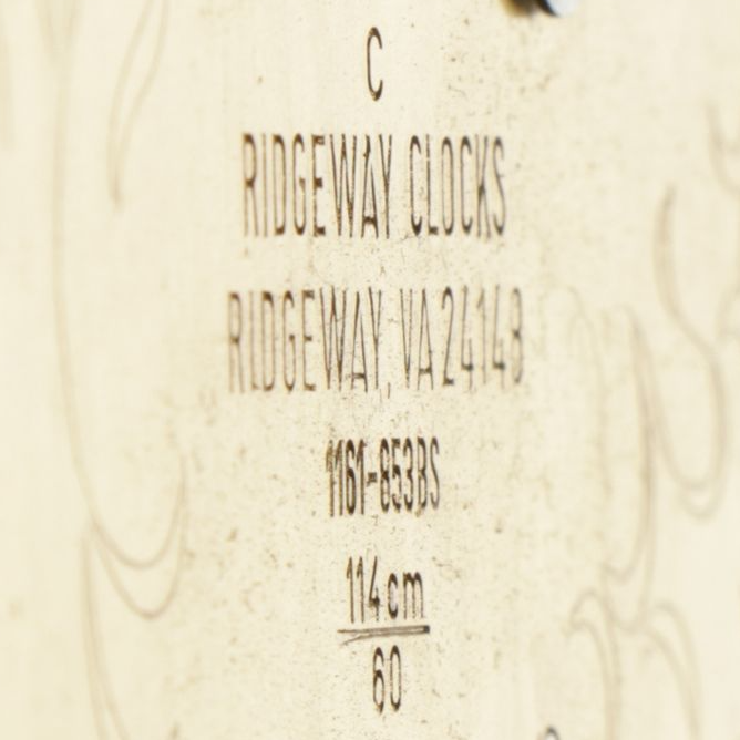 Ridgeway Federal Style Mahogany Cased Grandfather Clock