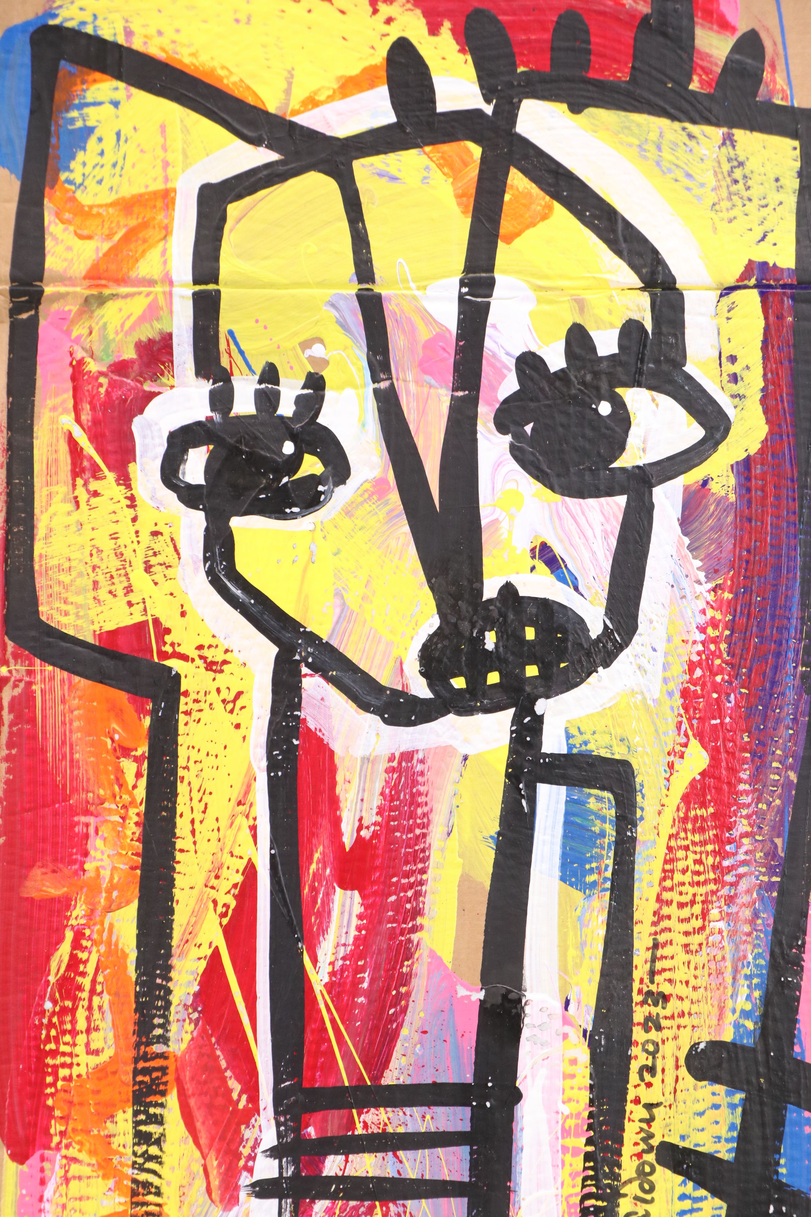 Abiola Idowu Acrylic Paintings "Human" and More, 2023