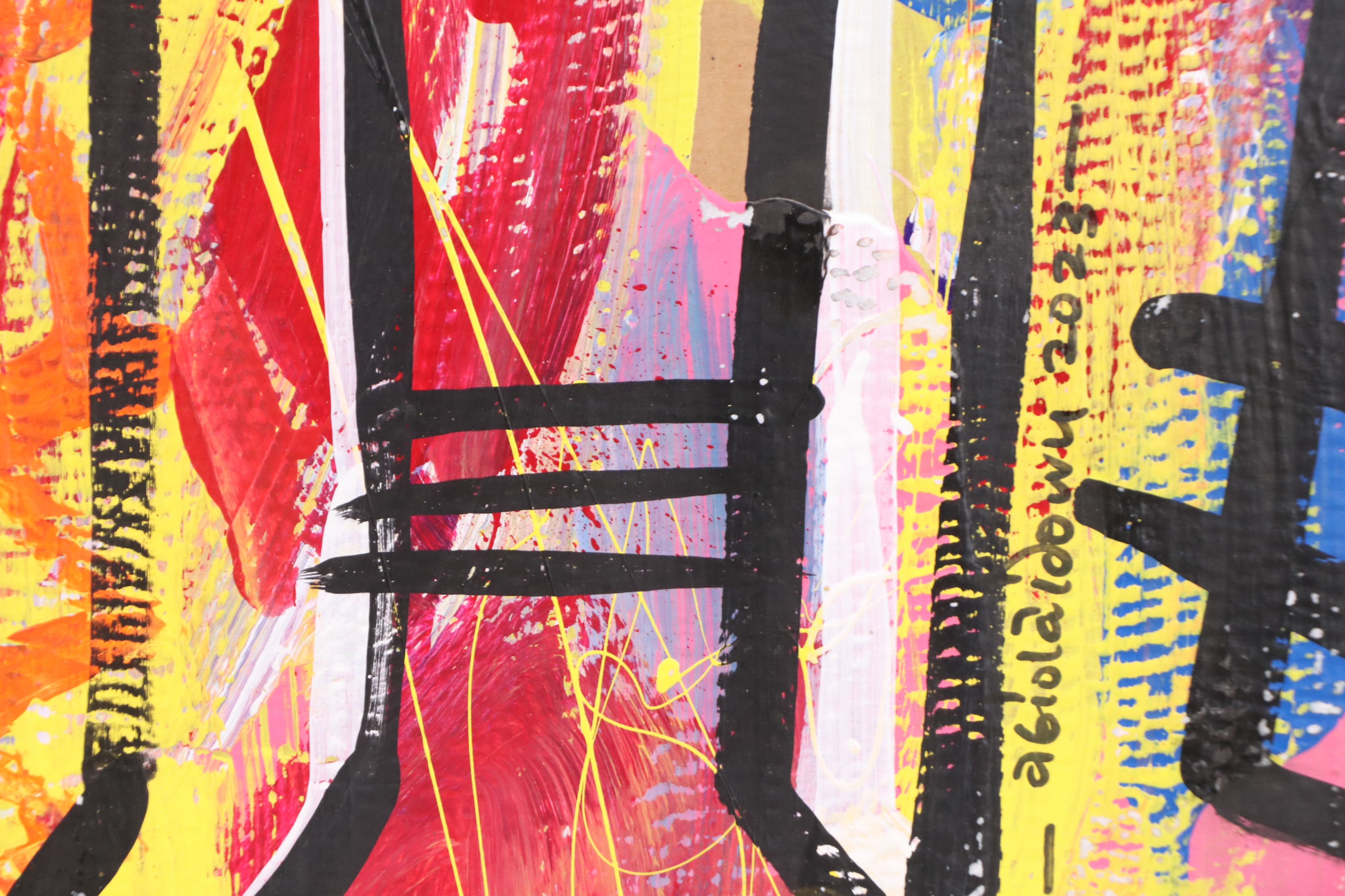 Abiola Idowu Acrylic Paintings "Human" and More, 2023