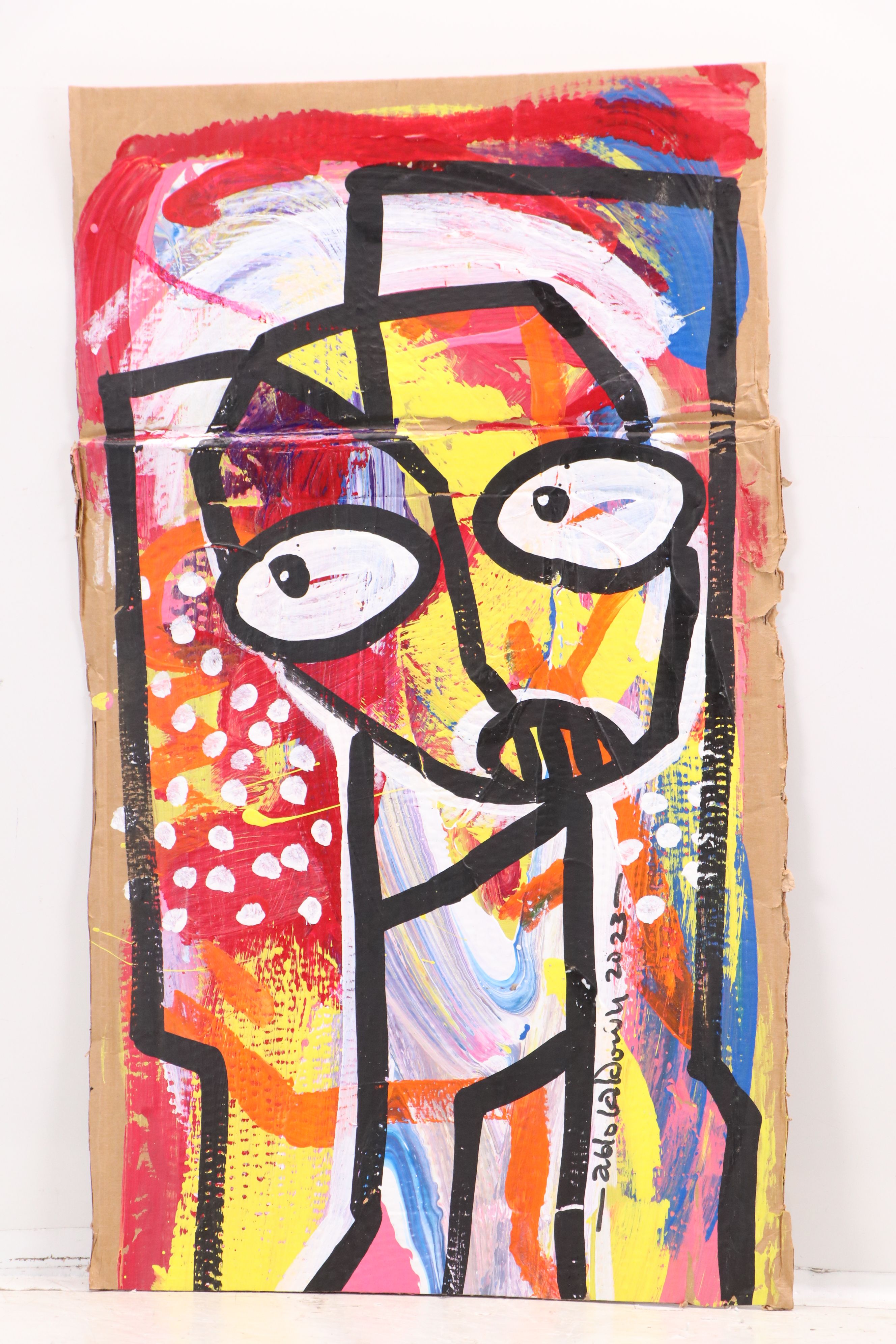 Abiola Idowu Acrylic Paintings "Human" and More, 2023