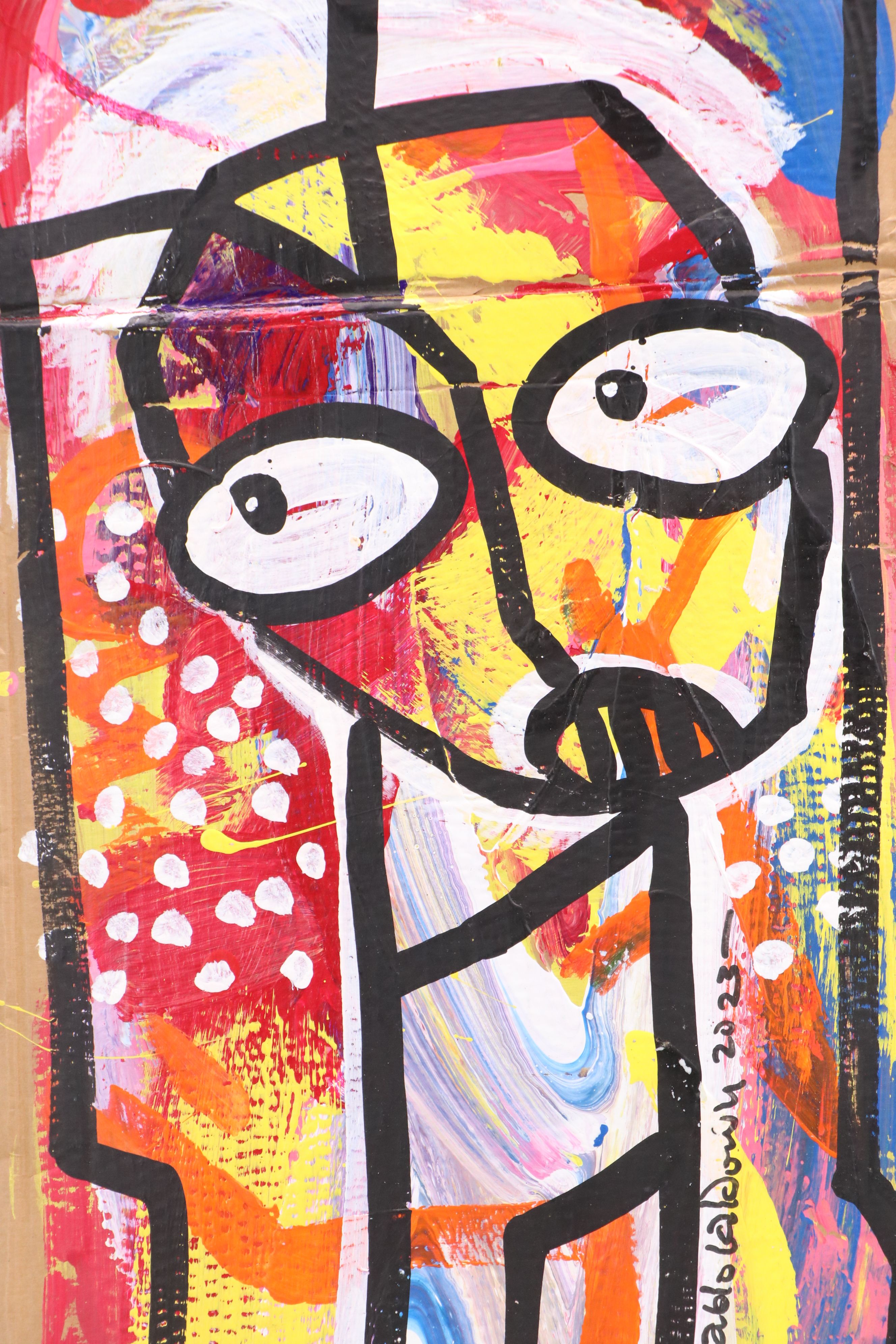 Abiola Idowu Acrylic Paintings "Human" and More, 2023