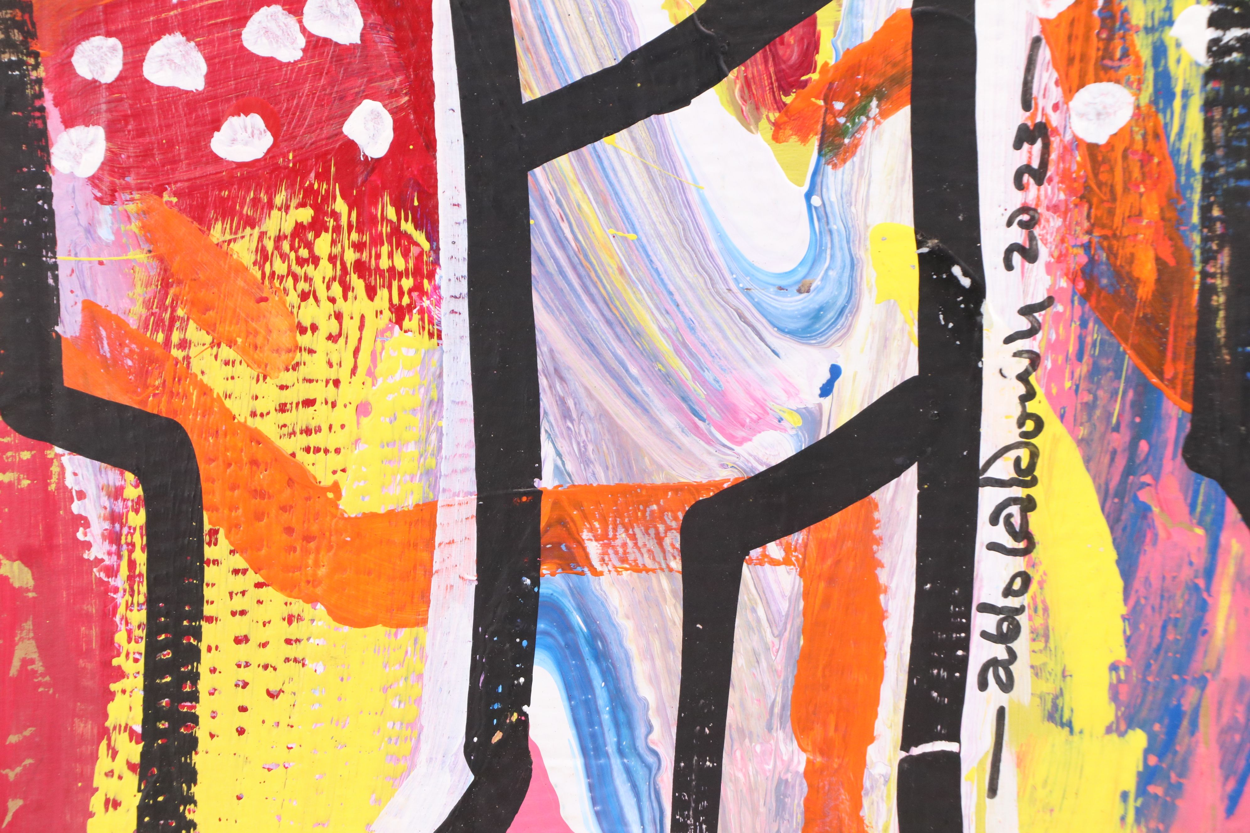 Abiola Idowu Acrylic Paintings "Human" and More, 2023