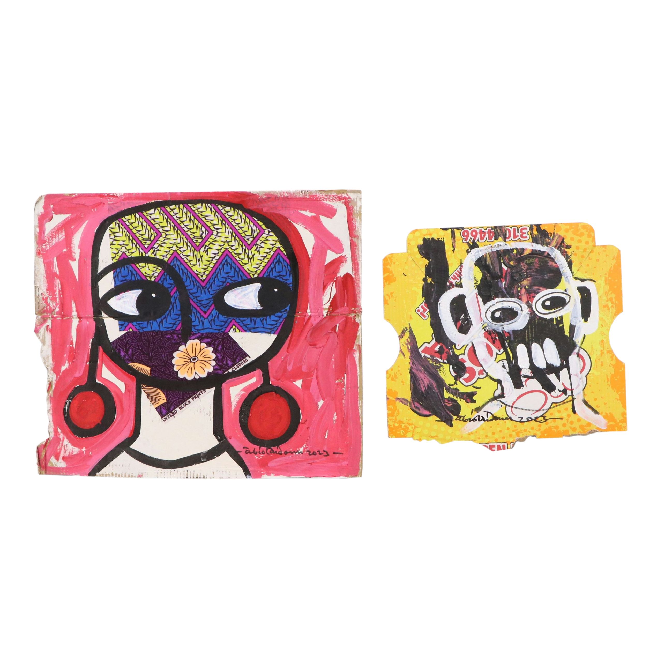 Abiola Idowu Acrylic Paintings "Love Forever" and More, 2023