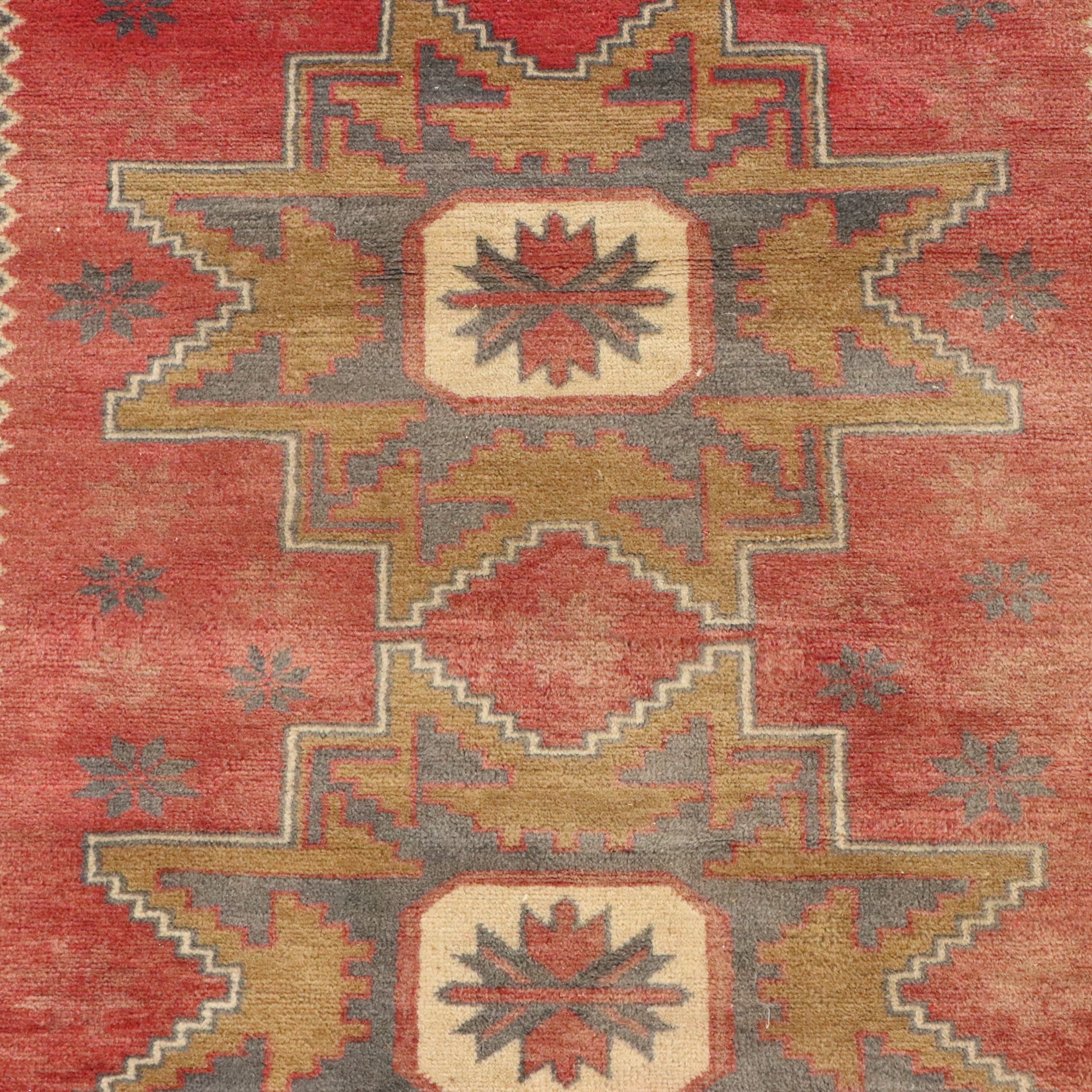 3'7 x 6'5 Hand-Knotted Caucasian Daghestan Area Rug