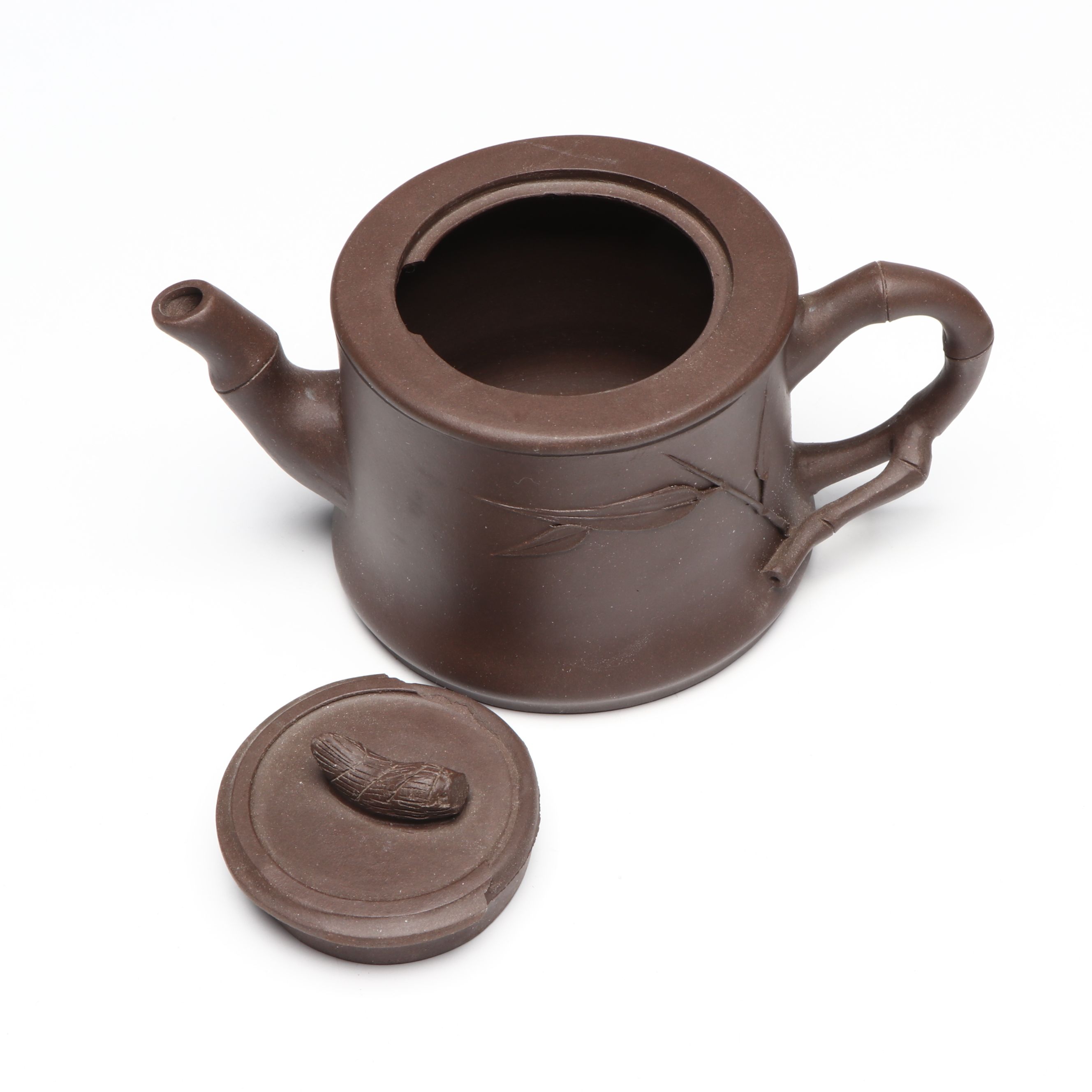 Japanese Oribe Ware Teapot and Other Footed Tray, Tea Pots and Cups