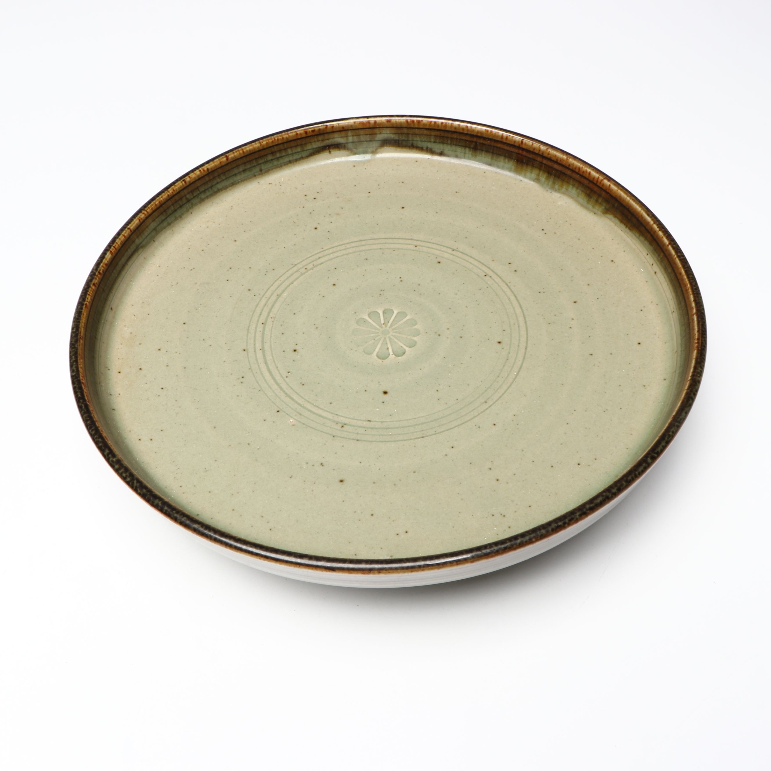 Japanese Oribe Ware Teapot and Other Footed Tray, Tea Pots and Cups