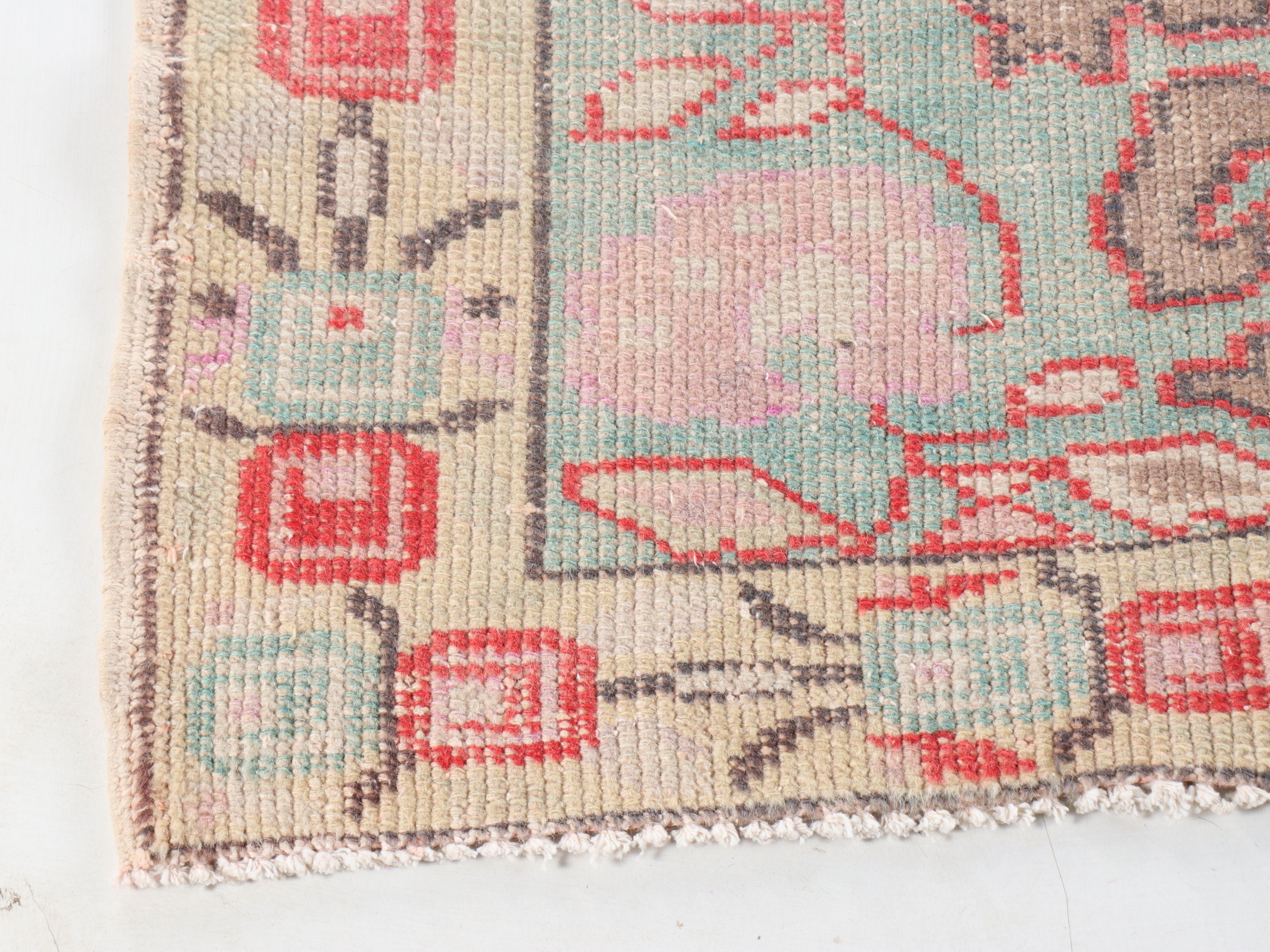 4'4 x 7'3 Hand-Knotted Turkish Anatolian Area Rug