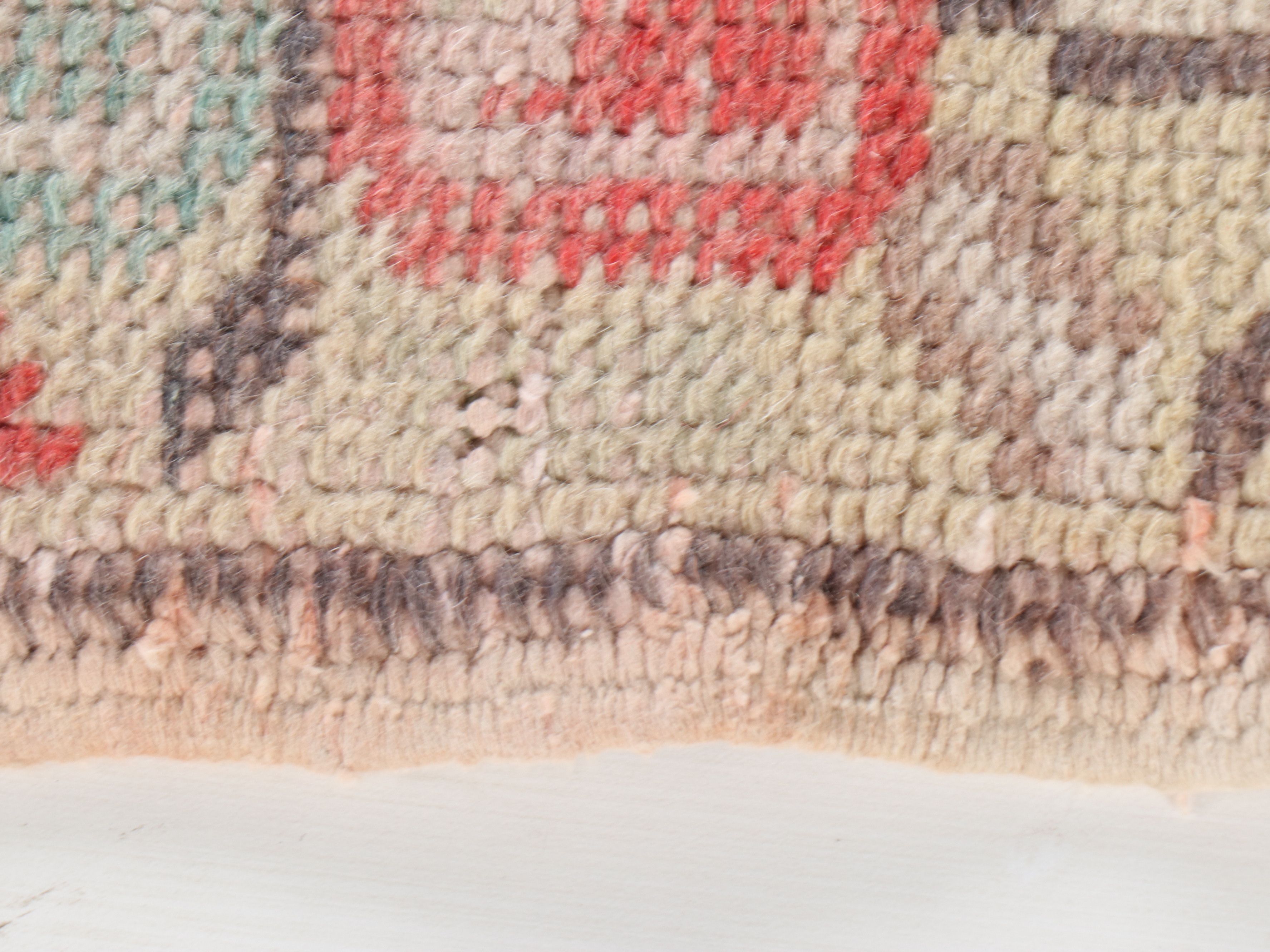 4'4 x 7'3 Hand-Knotted Turkish Anatolian Area Rug