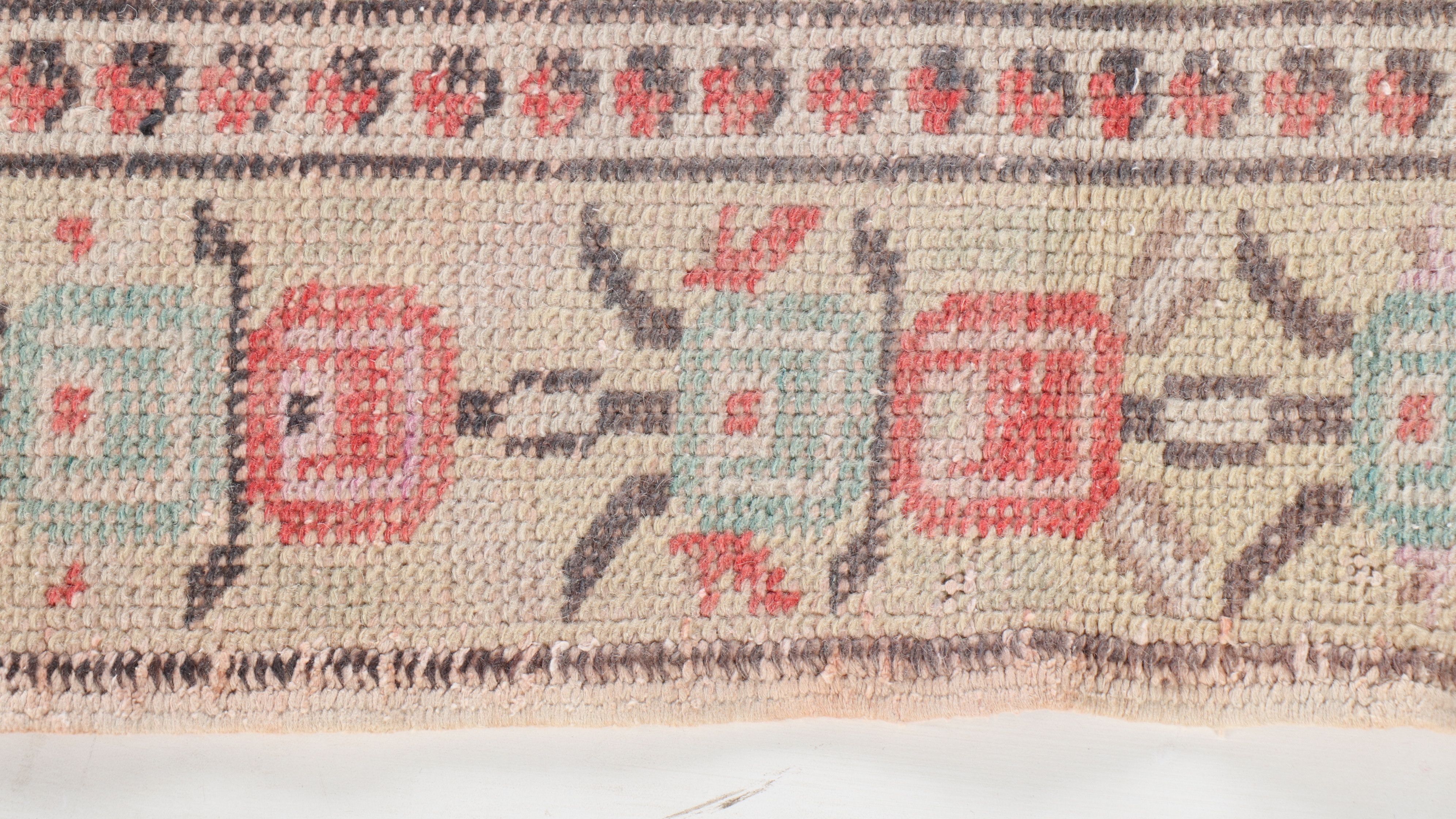 4'4 x 7'3 Hand-Knotted Turkish Anatolian Area Rug