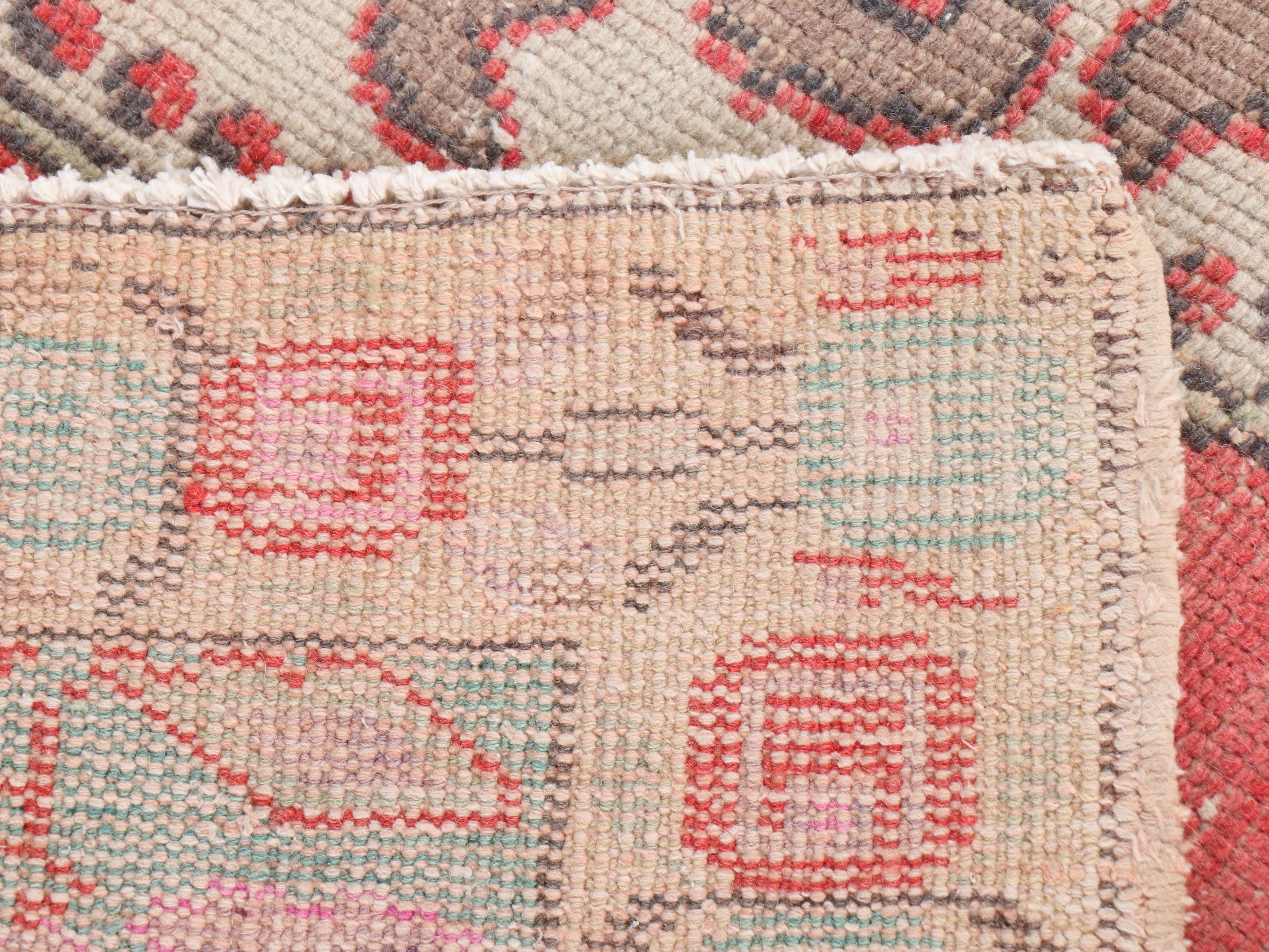 4'4 x 7'3 Hand-Knotted Turkish Anatolian Area Rug