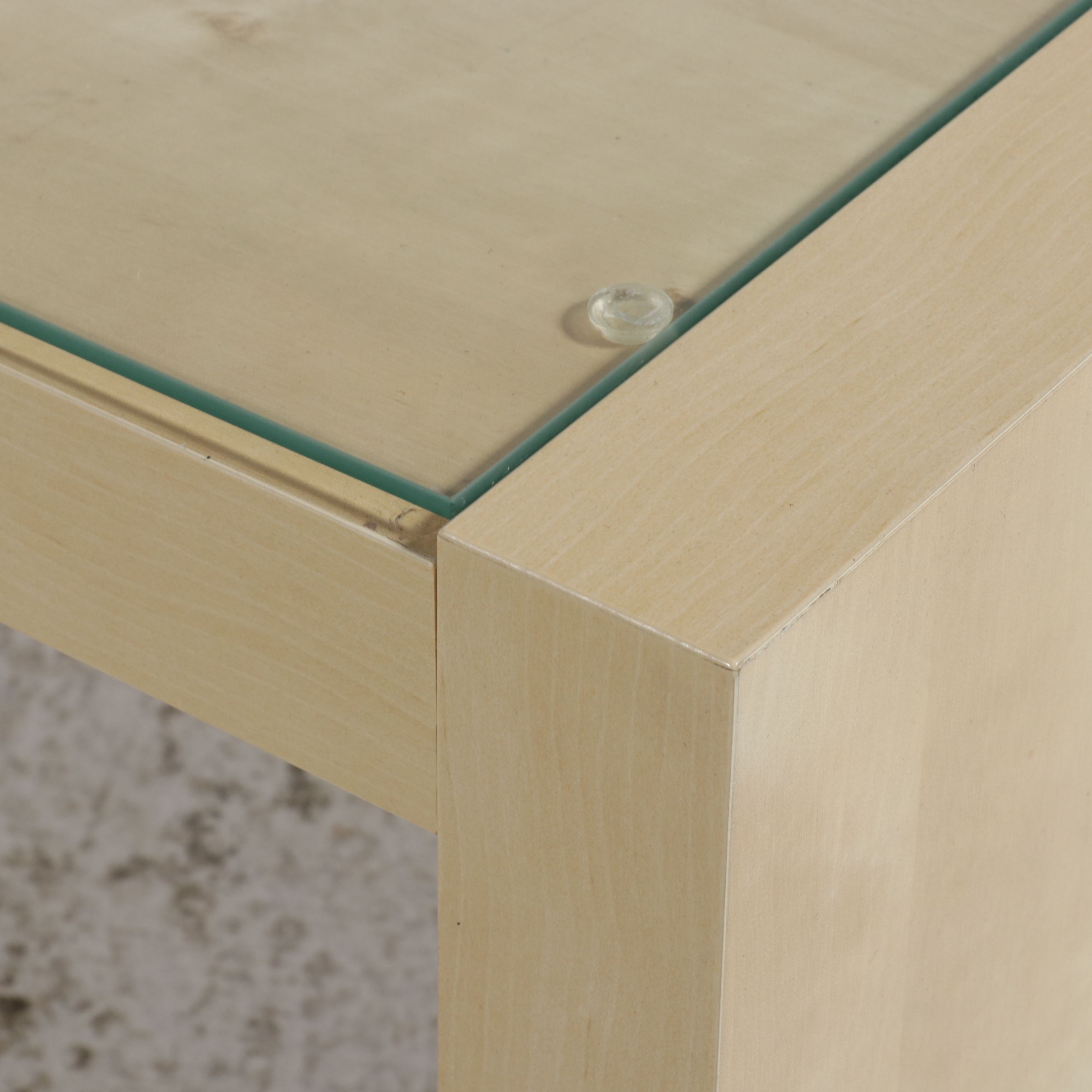 IKEA "Expedit" Coffee Table with Glass Inset, 1999