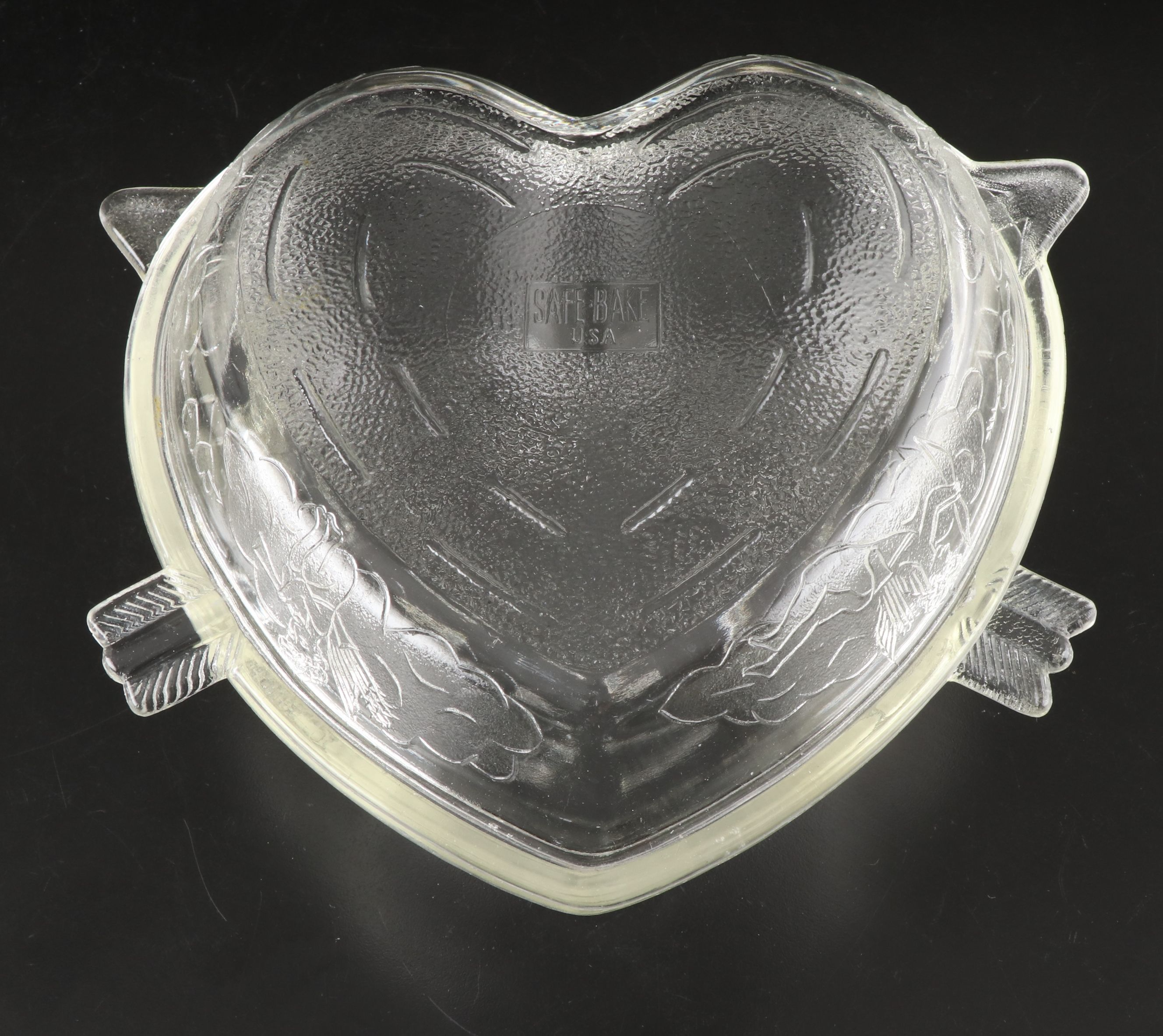 McKee Safe-Bake Cupid Casserole with Other Pressed Glass Serveware and Dishes