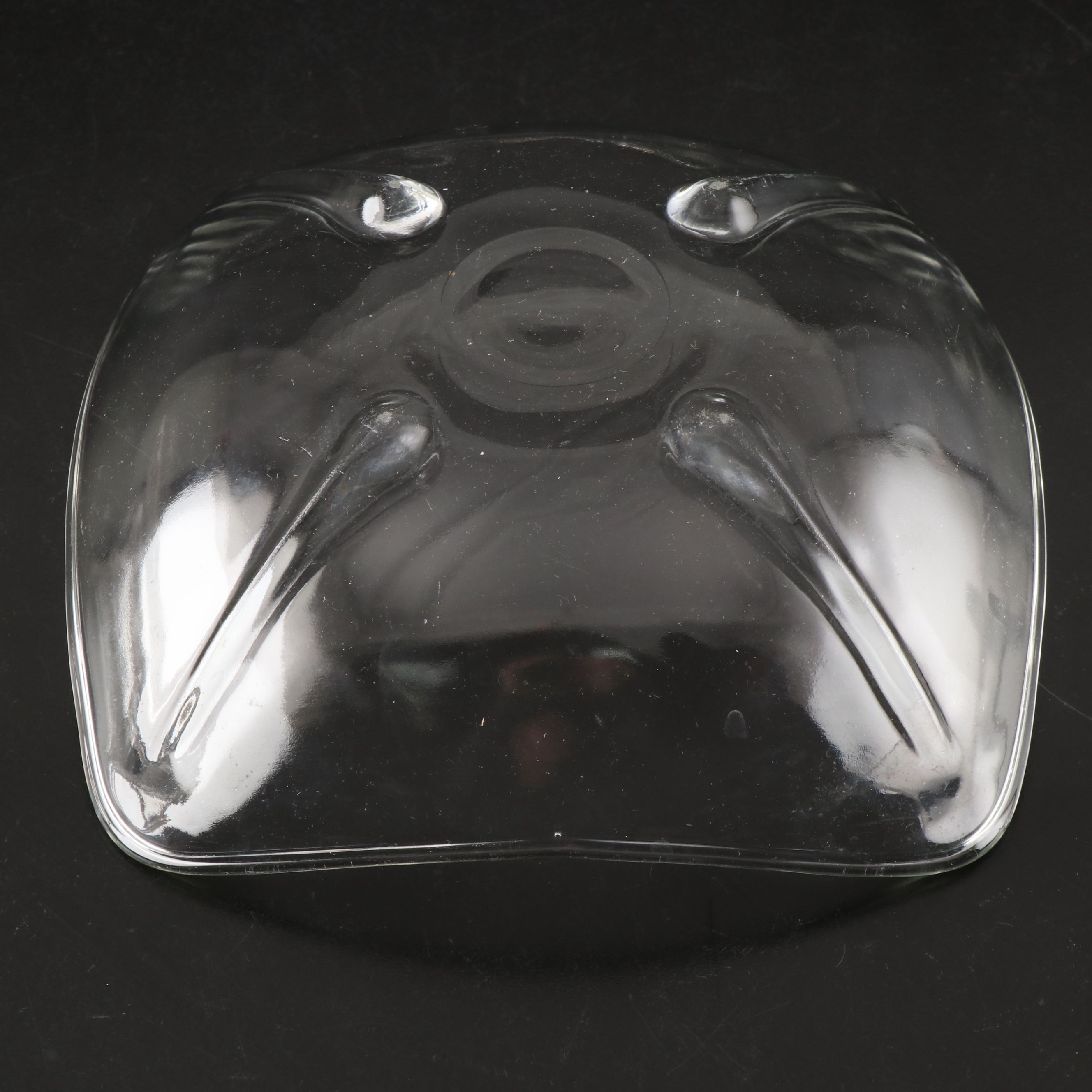 McKee Safe-Bake Cupid Casserole with Other Pressed Glass Serveware and Dishes