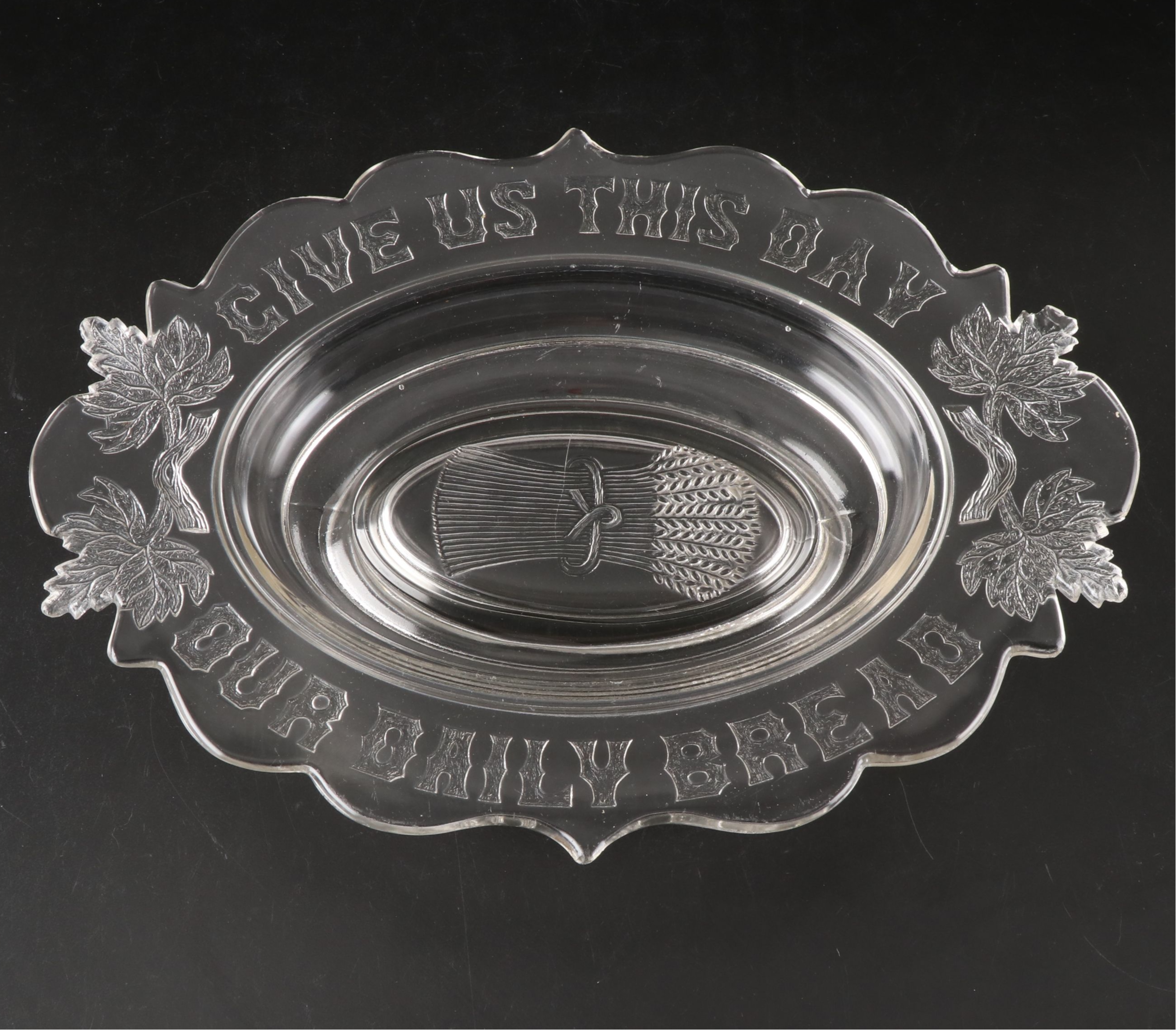 McKee Safe-Bake Cupid Casserole with Other Pressed Glass Serveware and Dishes