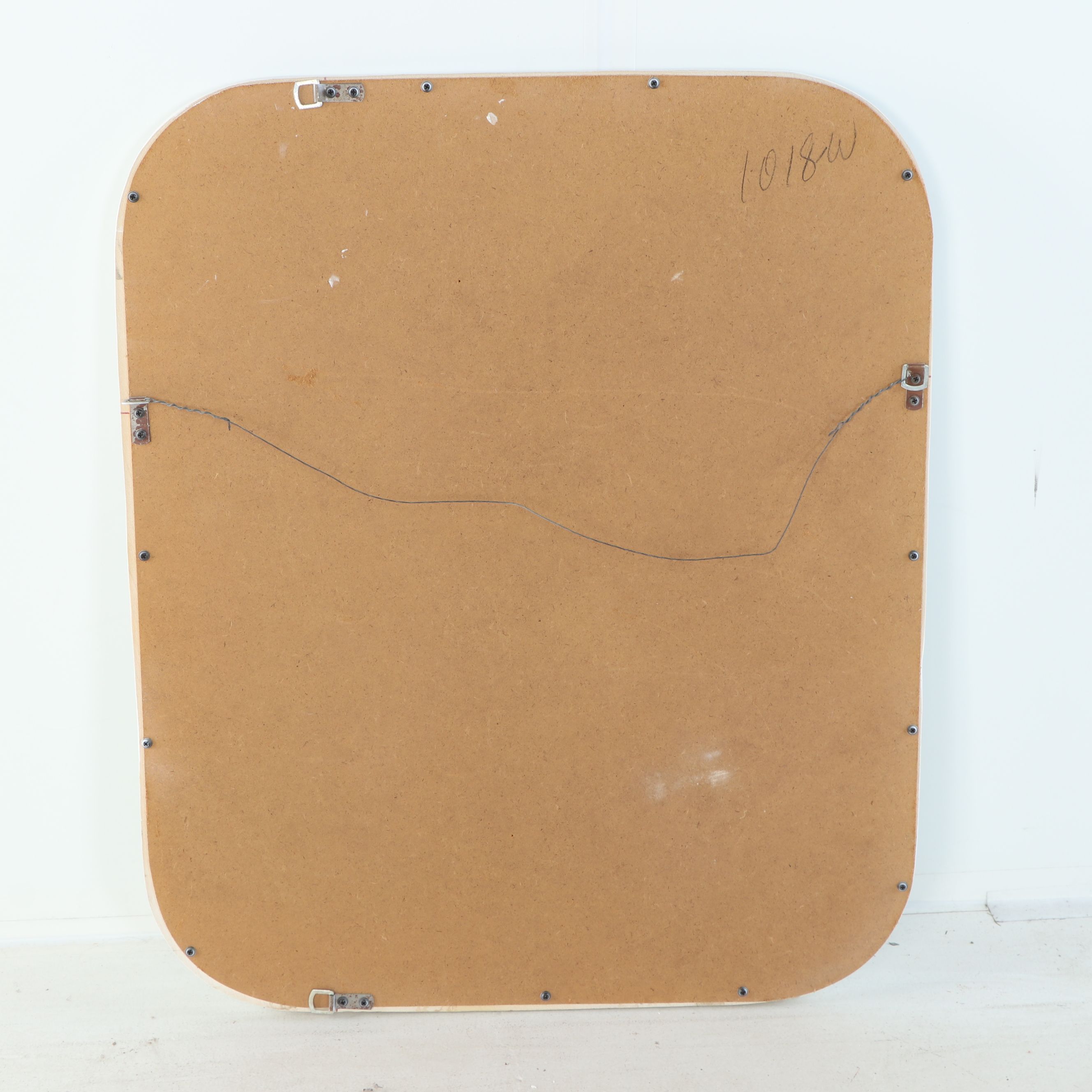 White Finish Rectangular Wall Mirror