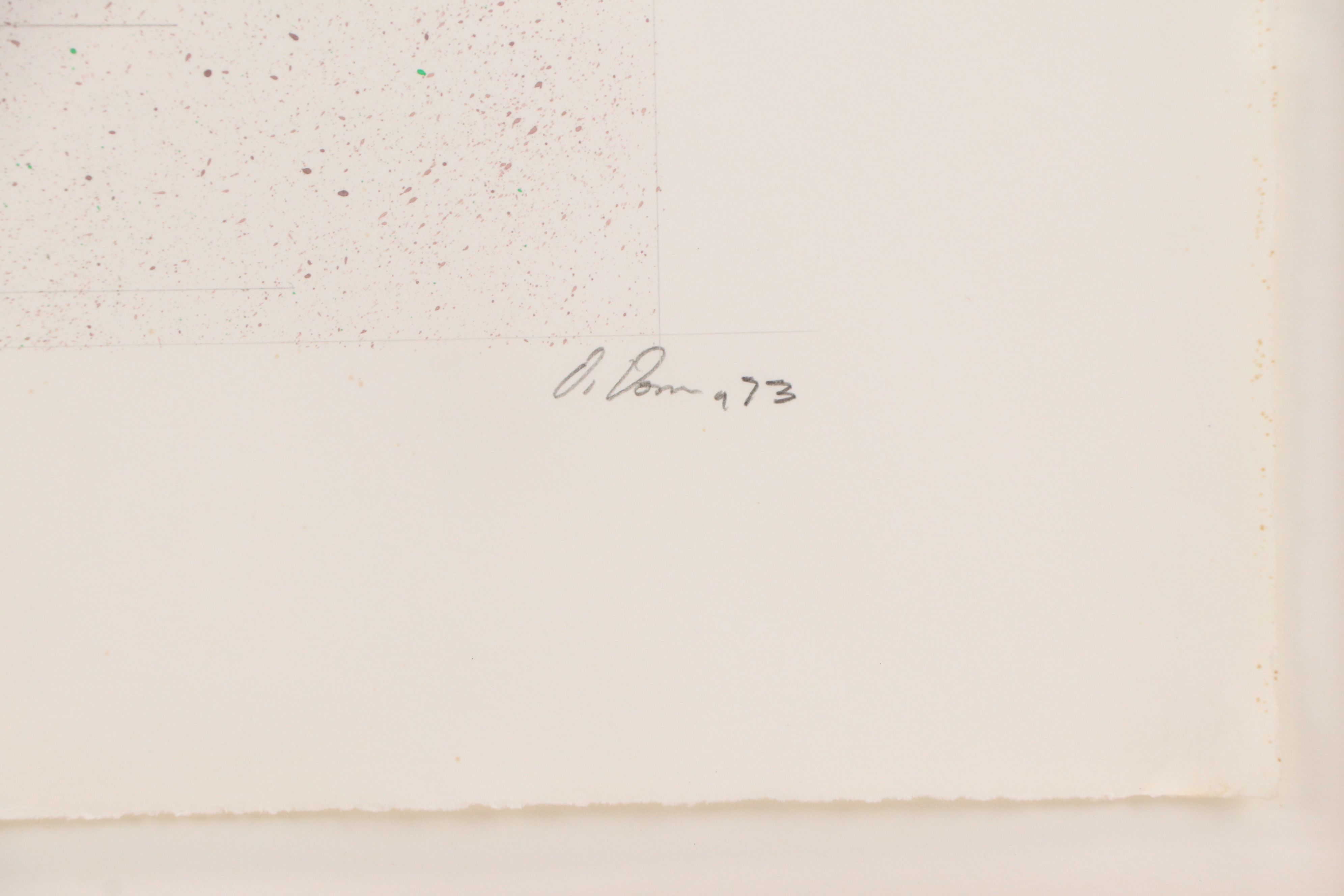 Porfirio DiDonna Mixed Media Print "Untitled," 1973