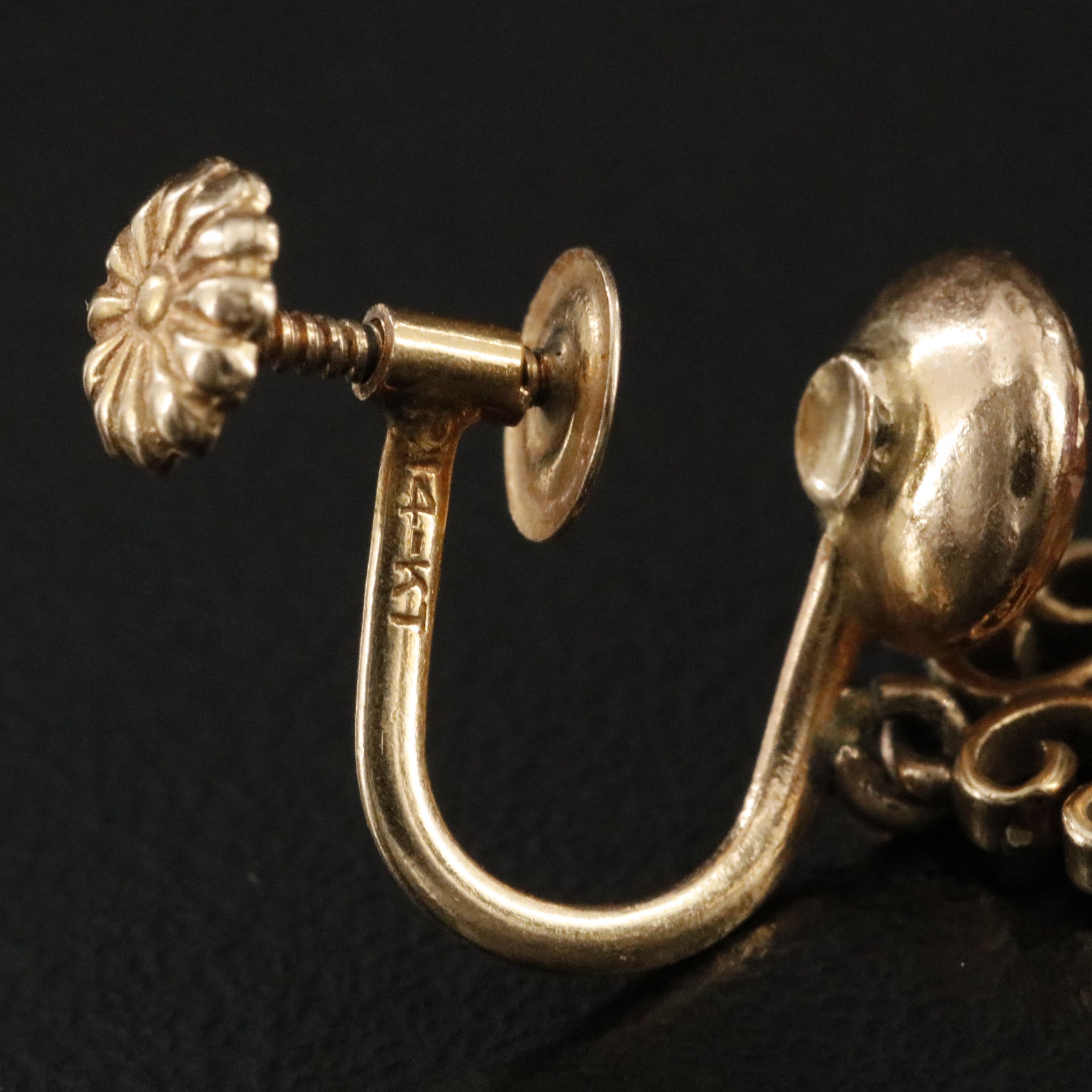 Victorian 14K Amethyst Drop Earrings