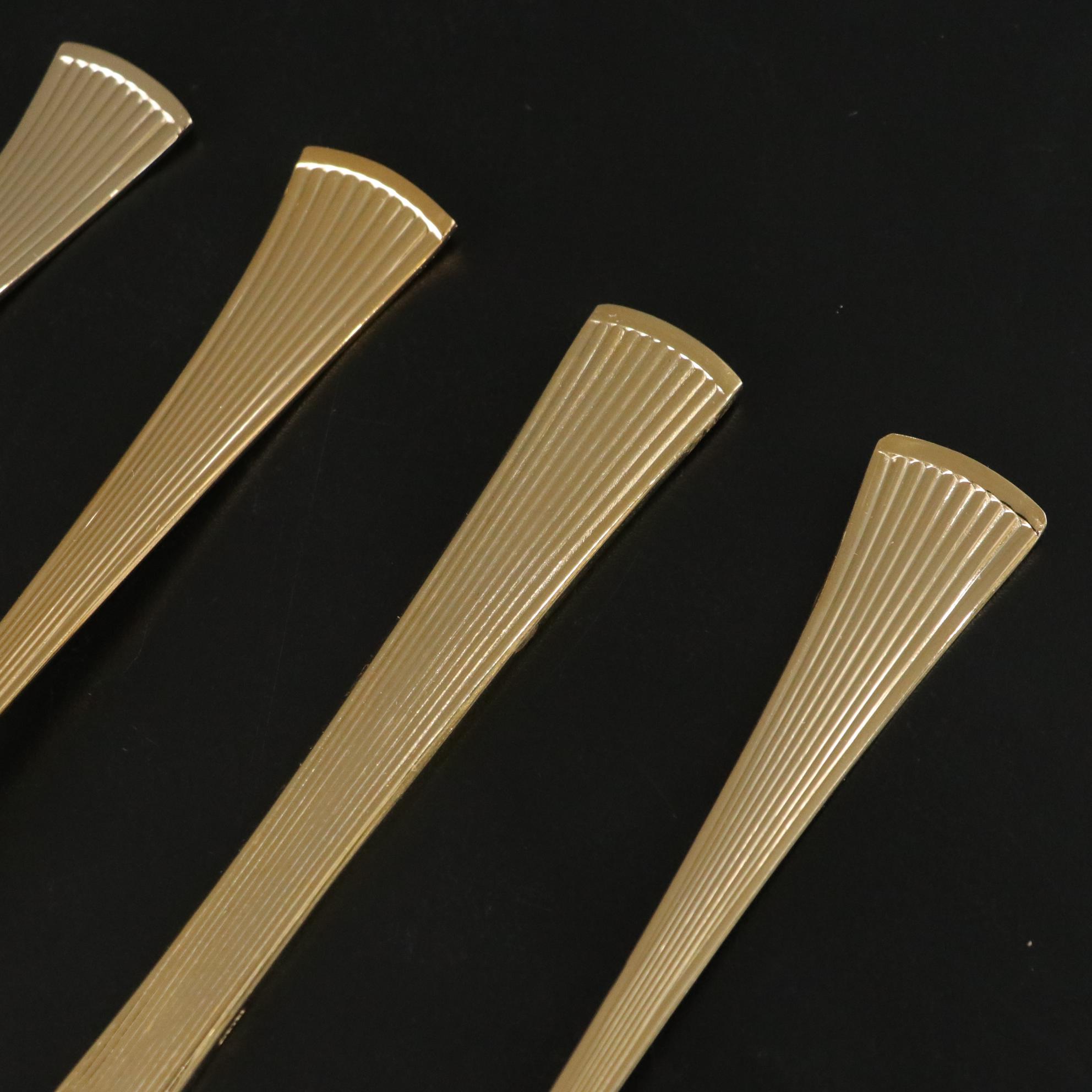 Barclay Geneve Golden Forks, Spoons & Butter Knives