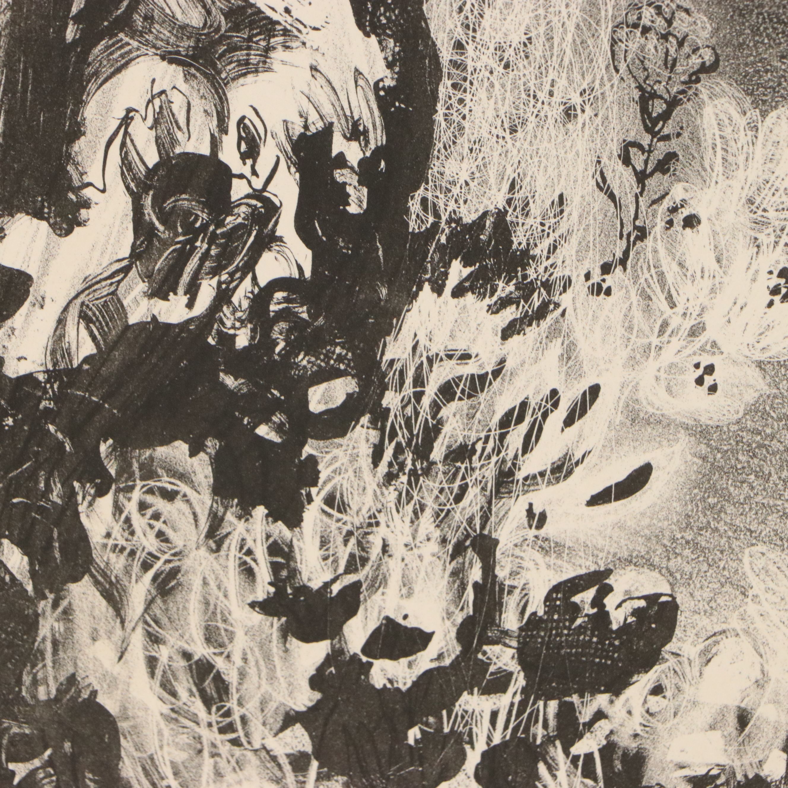 Maybelle Richardson Stamper Lithograph "Girl and Flowers"