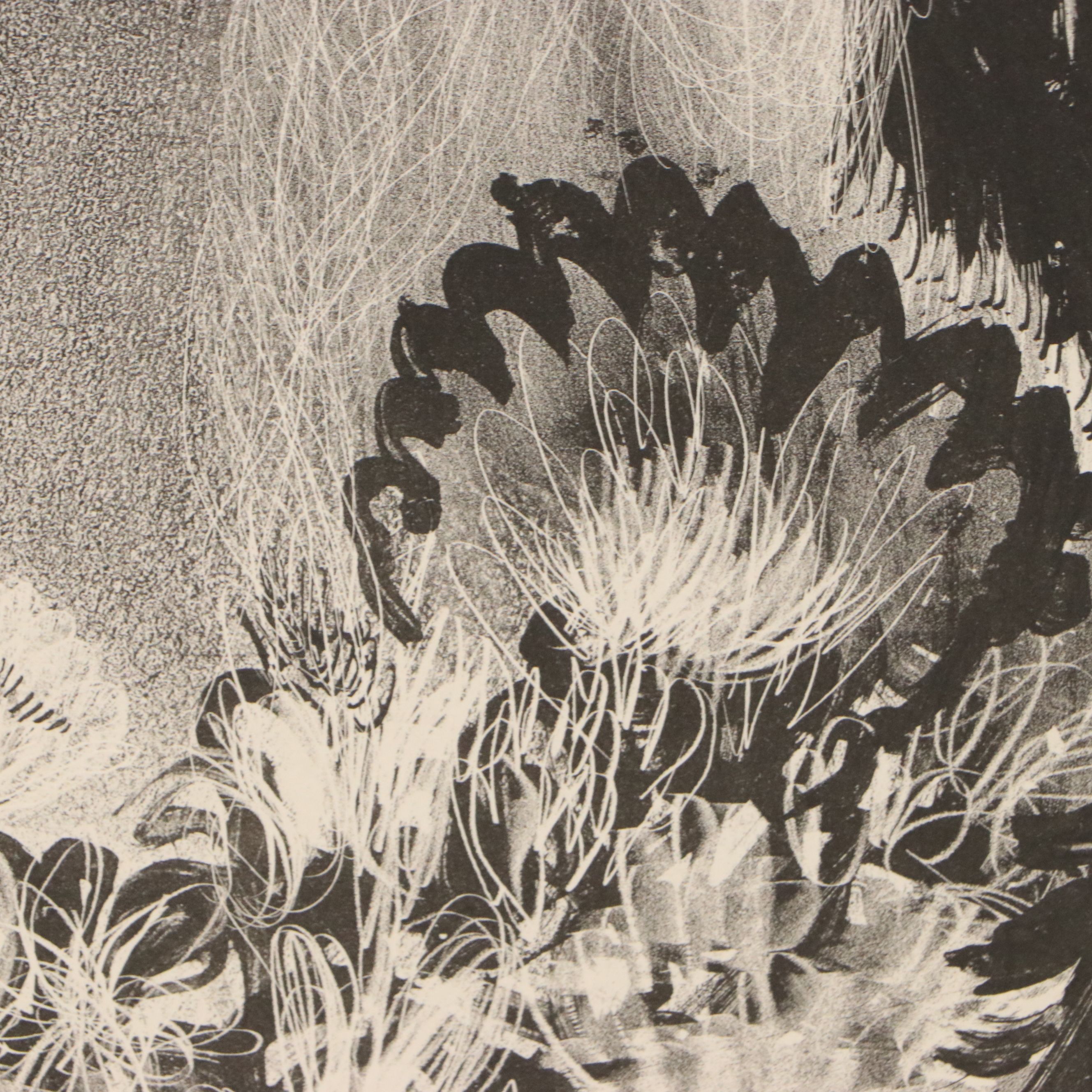 Maybelle Richardson Stamper Lithograph "Girl and Flowers"