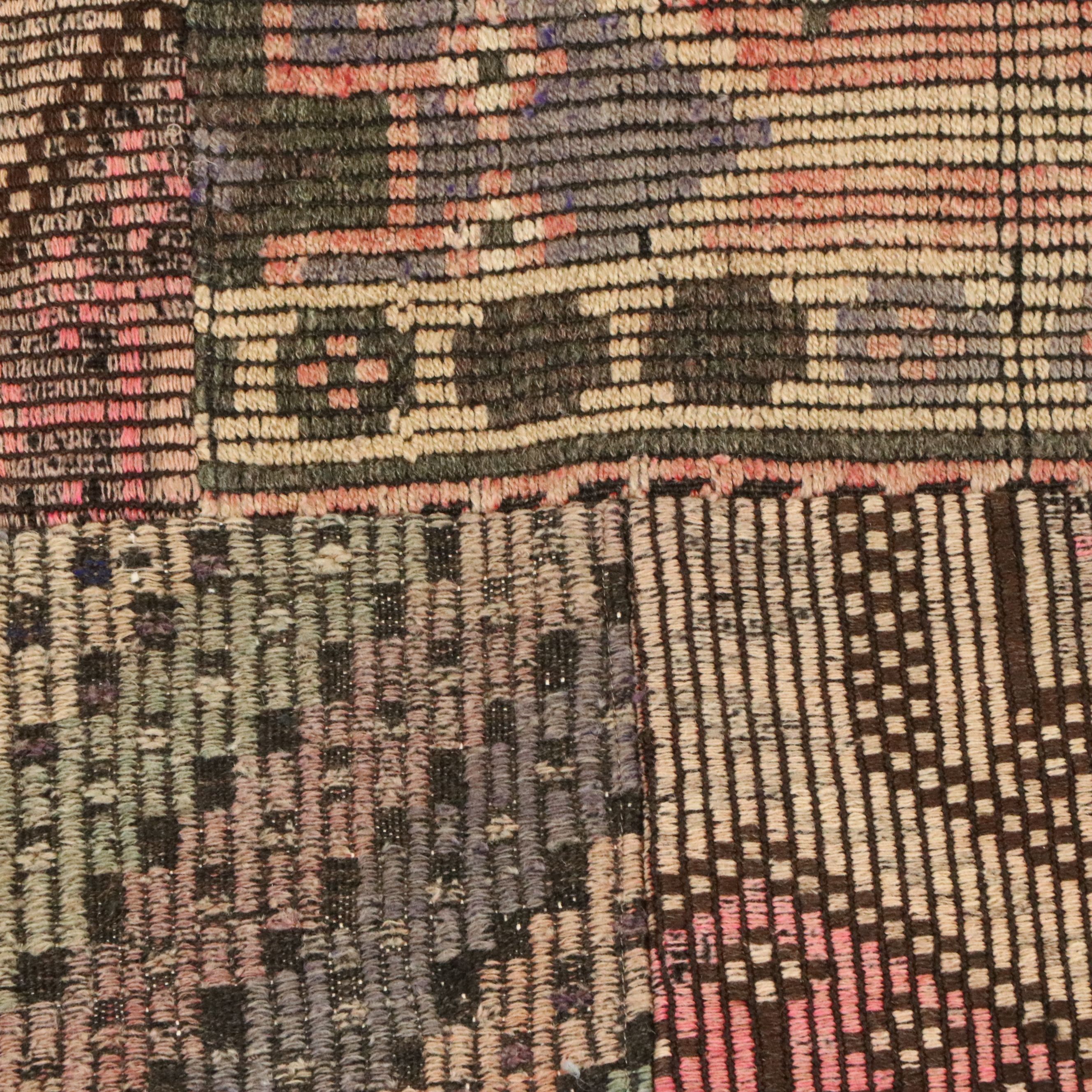 5'2 x 9'11 Handmade Turkish Patchwork Area Rug