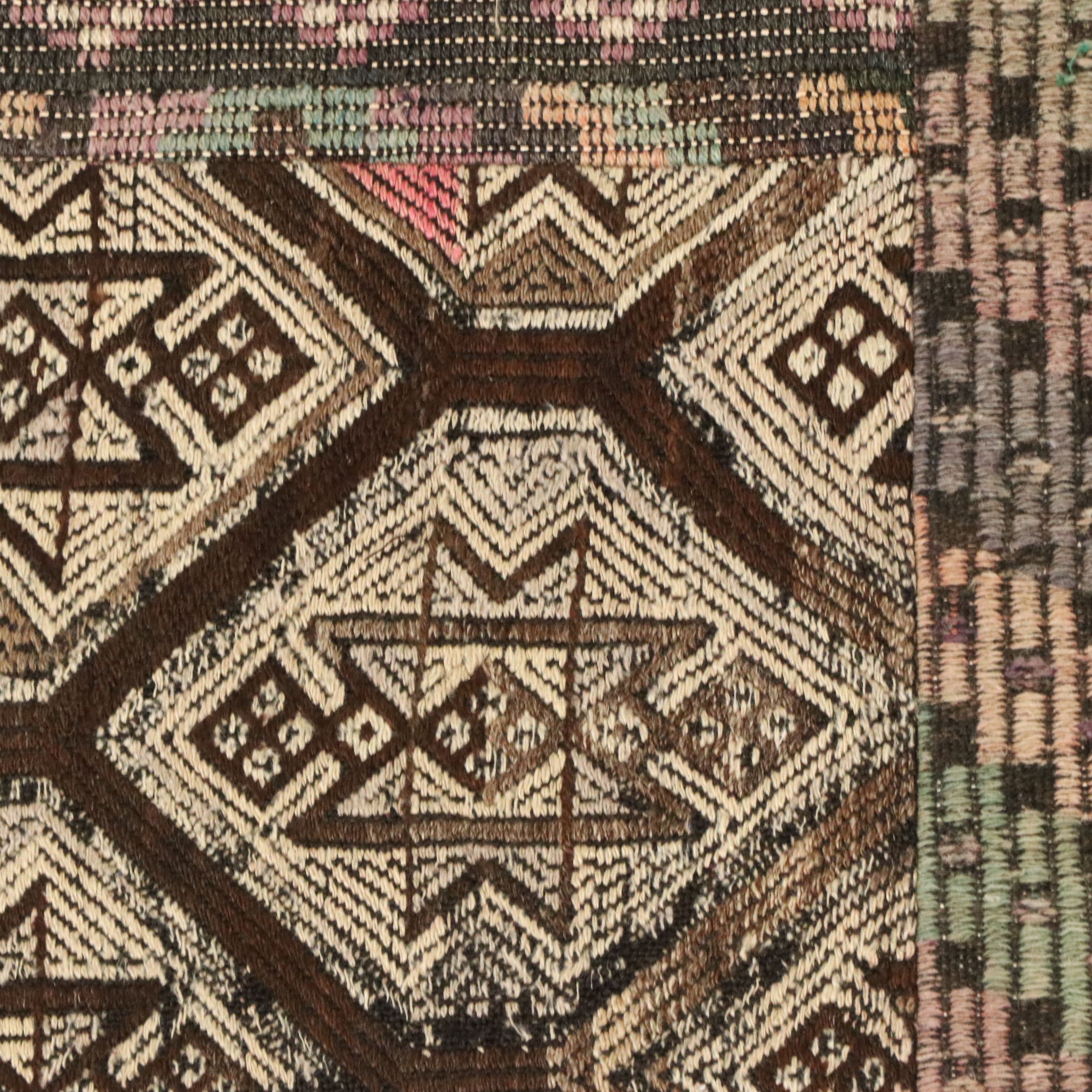 5'2 x 9'11 Handmade Turkish Patchwork Area Rug