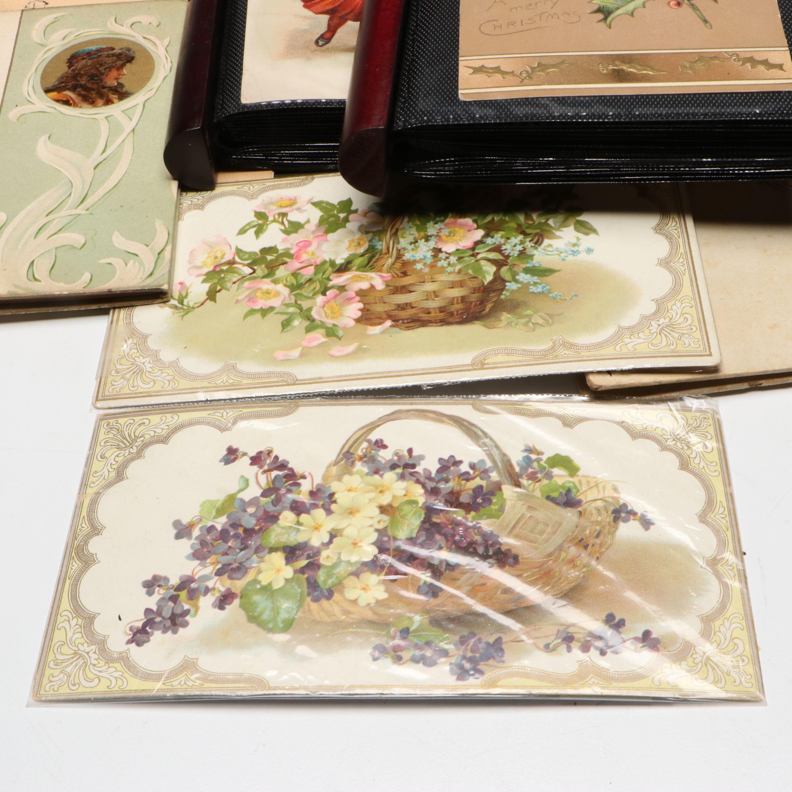 Antique Christmas, Valentine's and New Year Postcards and More Ephemera