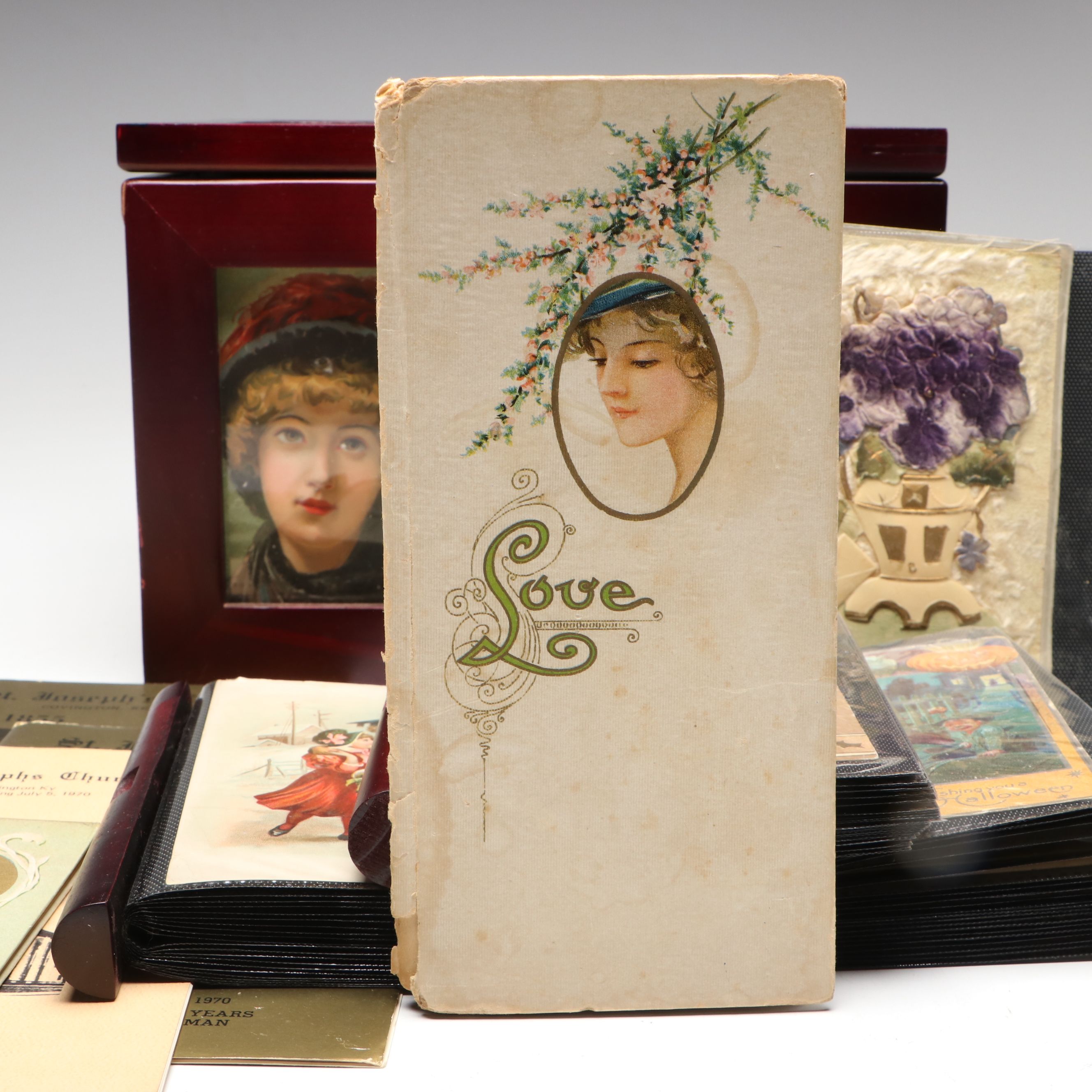 Antique Christmas, Valentine's and New Year Postcards and More Ephemera